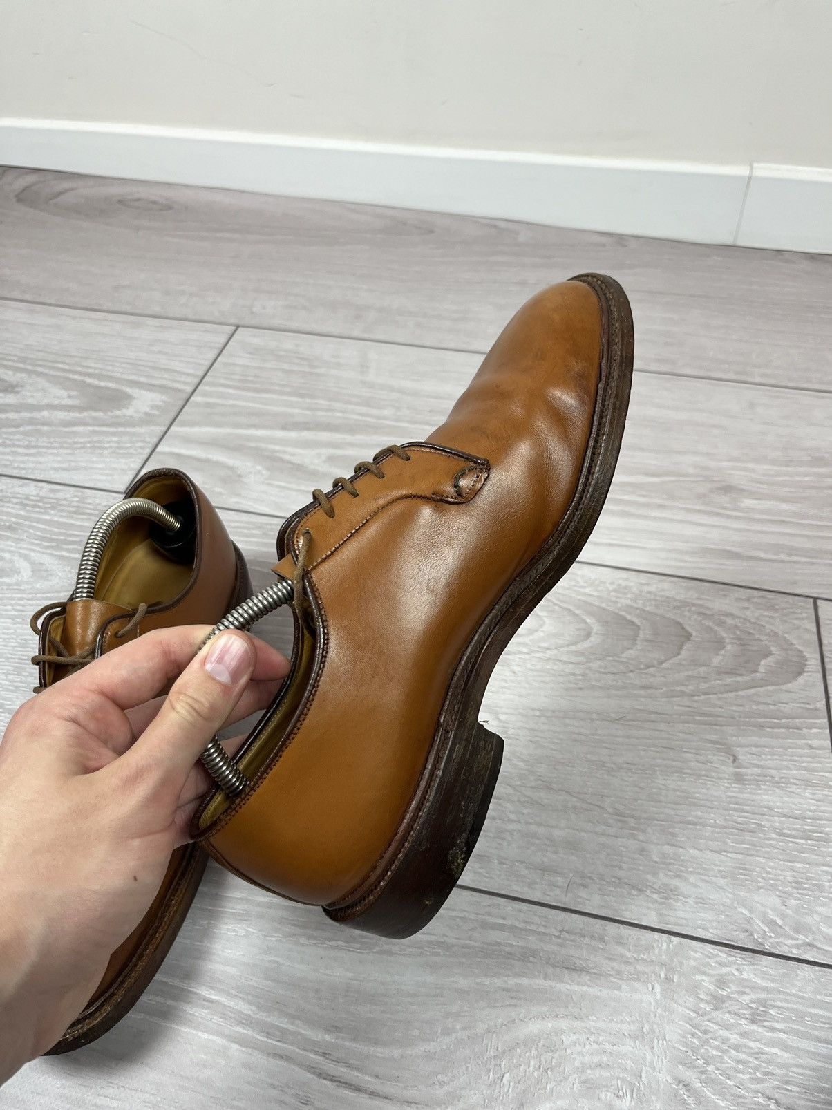 Tricker's Tricker’s England Vintage Leather Derby Shoes Boots 26.5cm Size US 8.5 / EU 41-42 - 9 Thumbnail