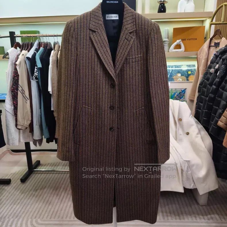 Balenciaga Balenciaga Long Suit Jacket Size XXS / US 00 / IT 34 - 1 Thumbnail