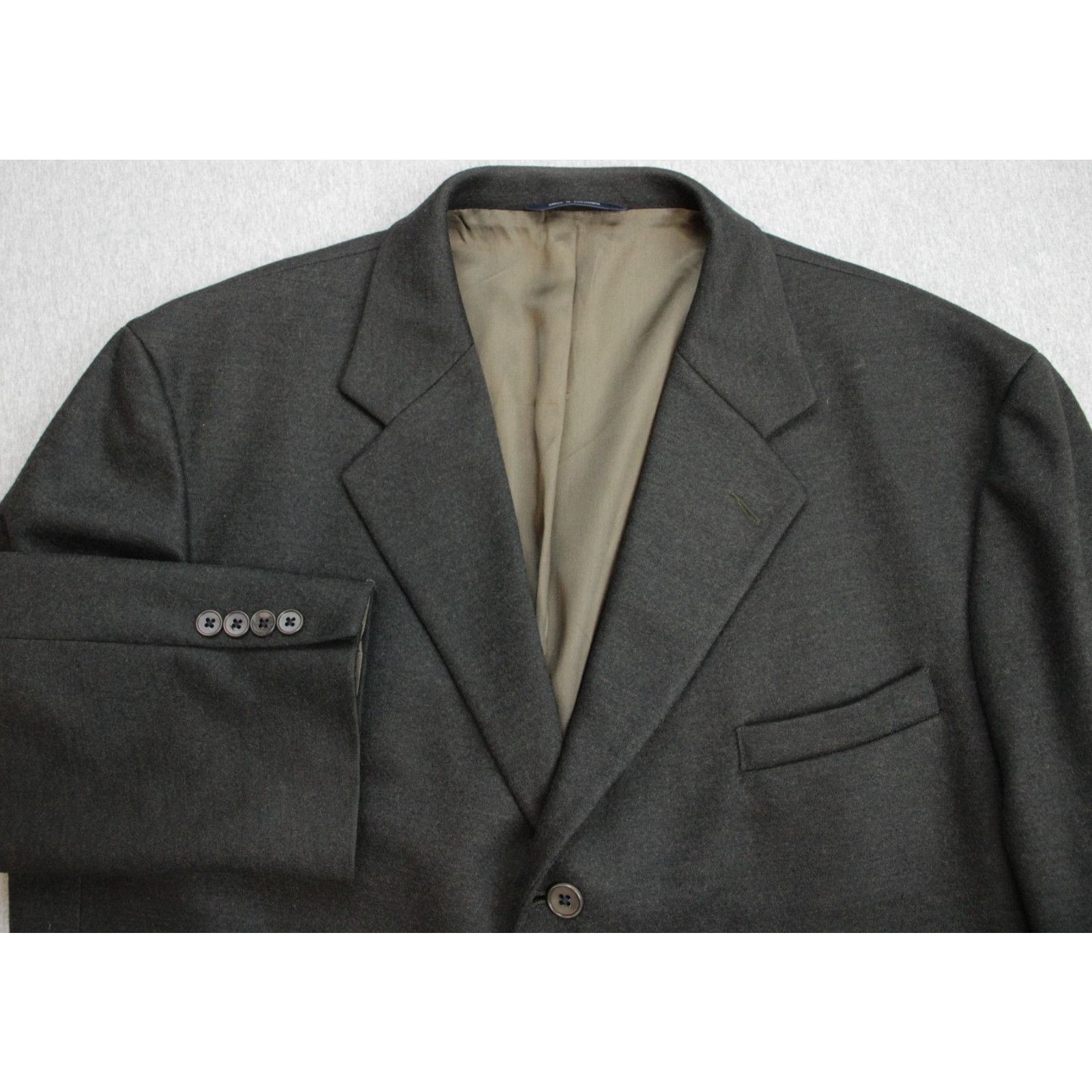 Brooks Brothers Blazer Mens 48R Gray 100% Wool Unstructured