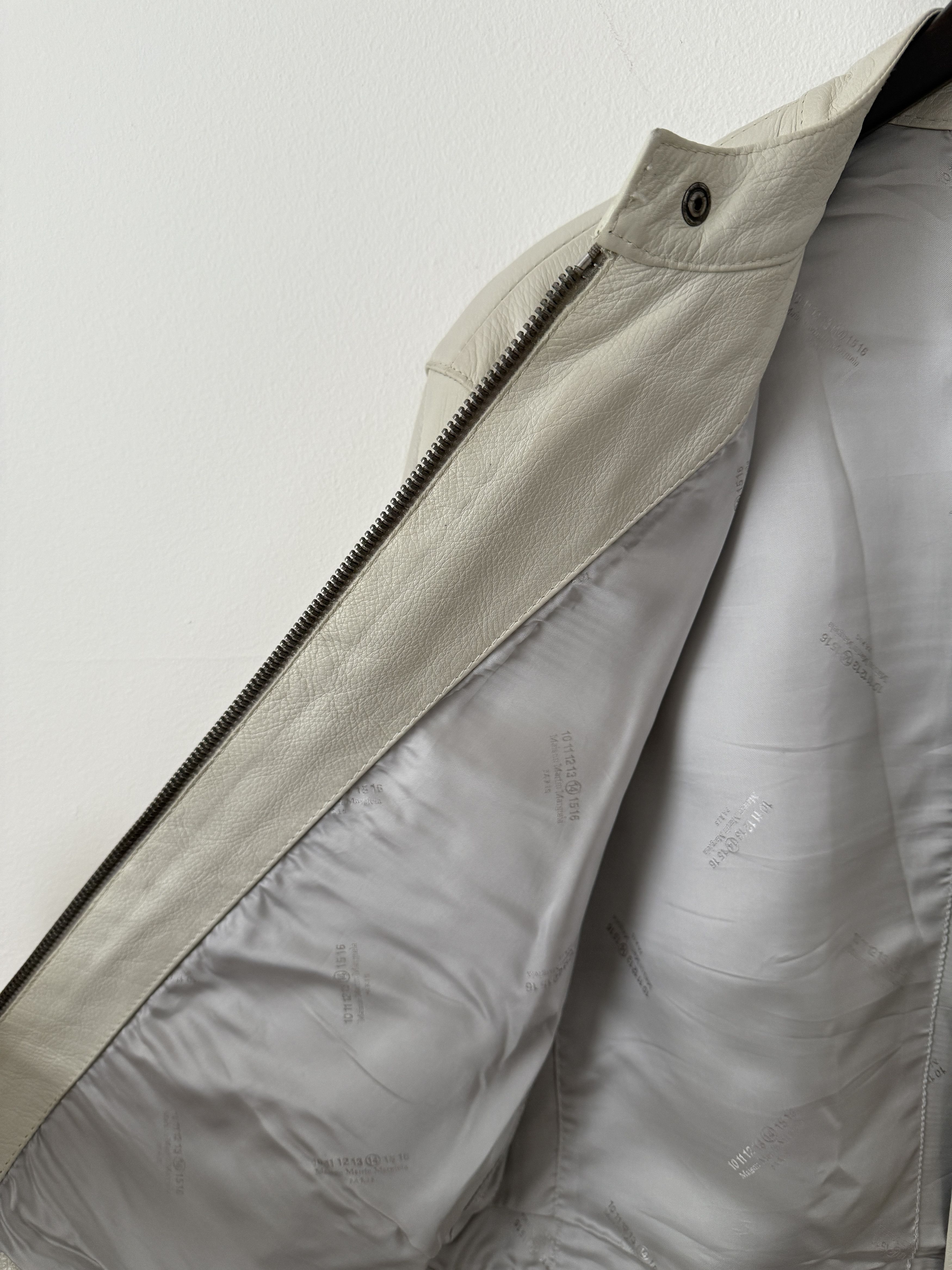 5 Zip Leather Moto Jacket