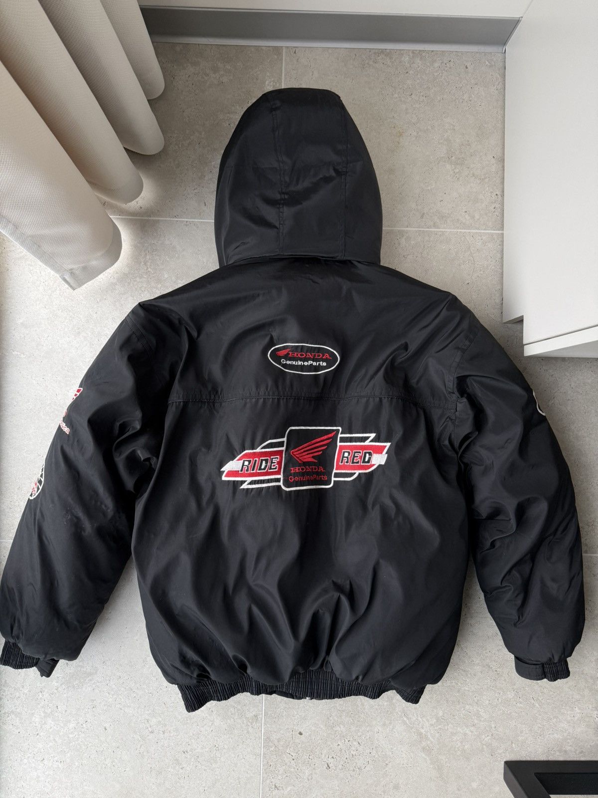 Honda Vintage Honda Puffer Winter Jacket Y2K Racing Size US XL / EU 56 / 4 - 2 Thumbnail