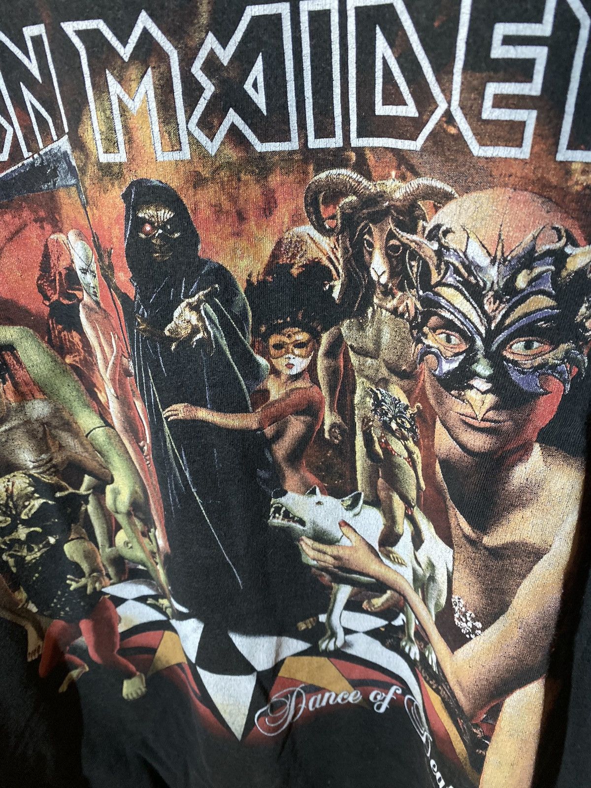 Band Tees × Vintage Vintage early 03 Iron maiden Dance of death shirt Size US XL / EU 56 / 4 - 4 Thumbnail