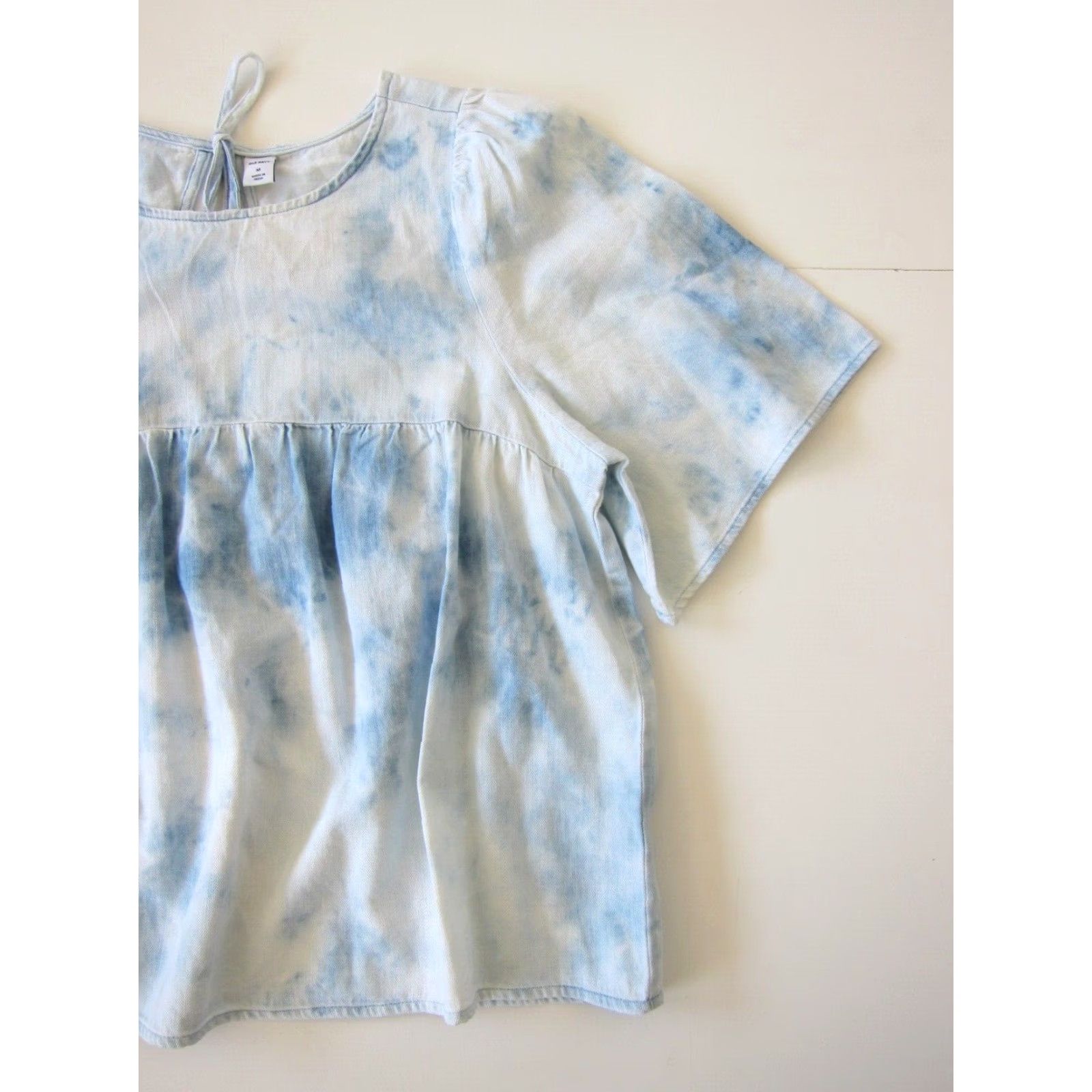 Old Navy Old Navy 100% Cotton Blue Denim Tunic Blouse Women Medium Denim? Size M / US 6-8 / IT 42-44 - 7 Thumbnail