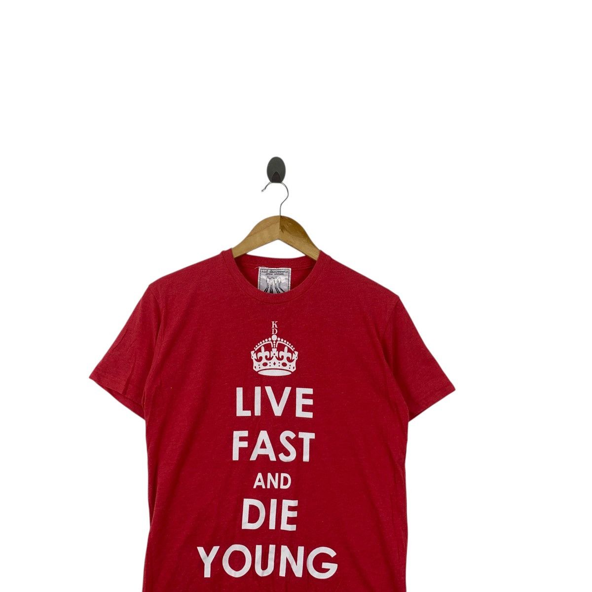 Other KID DANGEROUS LOS ANGELES Live Fast Red Tee Shirt Top Size US S / EU 44-46 / 1 - 2 Thumbnail