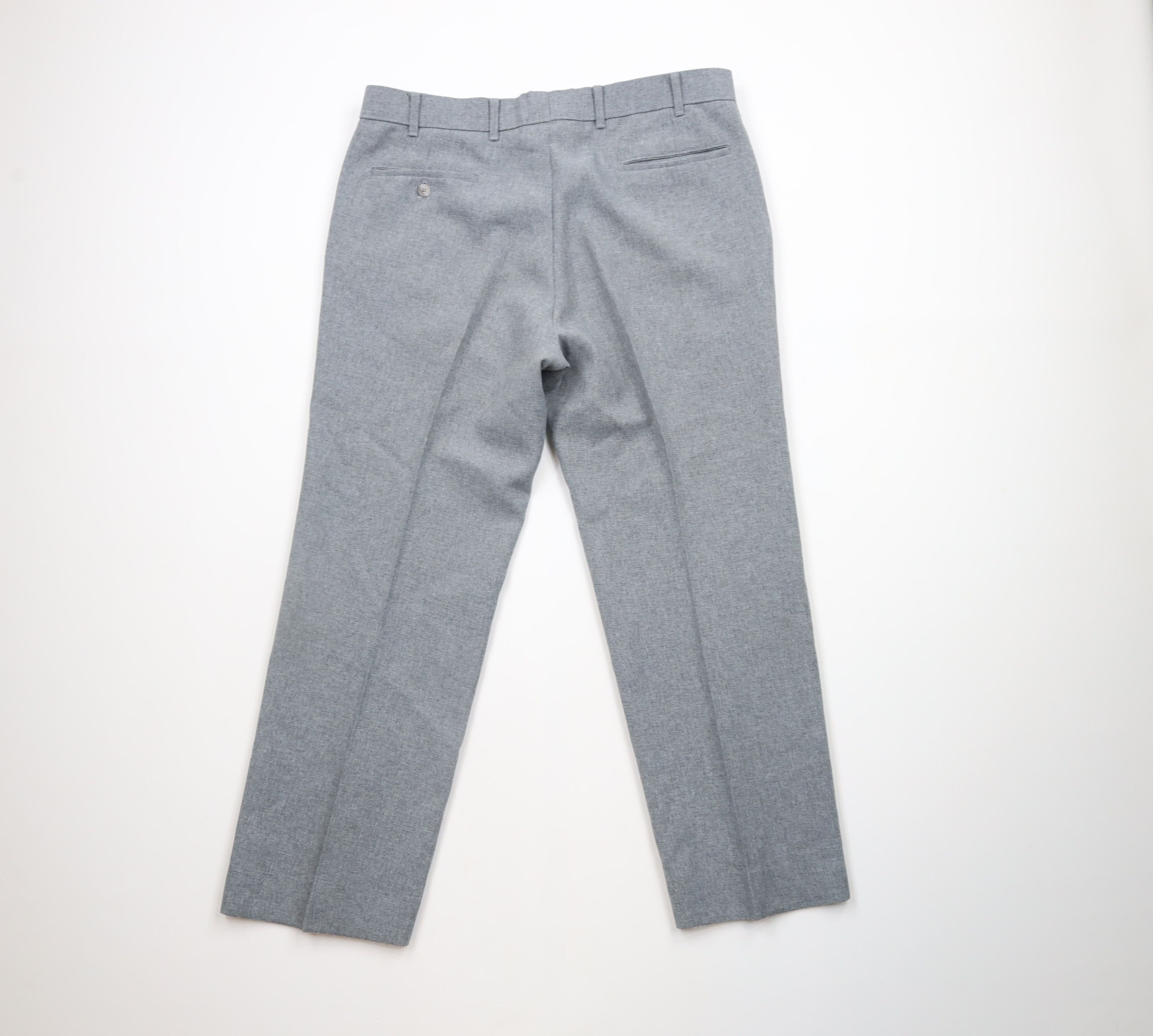 Levi's × Vintage Vintage 70s Levis Bell Bottoms Chino Pants Heather Gray USA Size US 36 / EU 52 - 7 Thumbnail