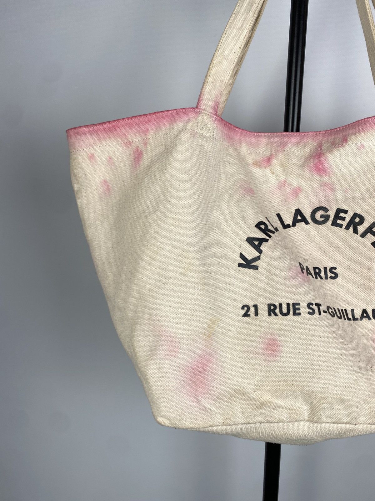 Designer × Karl Lagerfeld × Vintage Designer Karl Lagerfeld Large Cotton Bag Y2K Luxury Size ONE SIZE - 2 Thumbnail