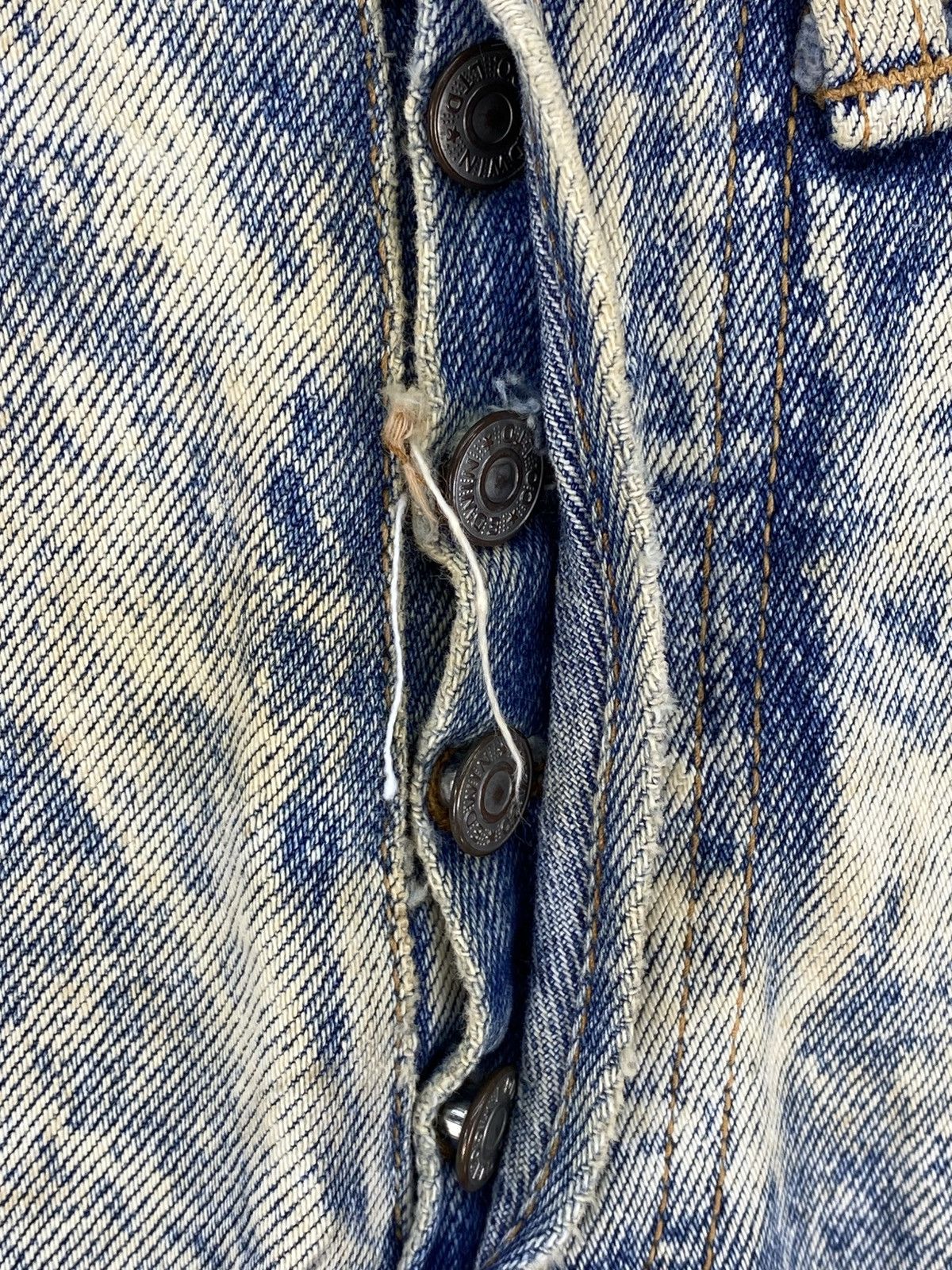 Edwin Vintage 90’s Edwin Acidwash Distressed Denim Short Pants Size US 28 / EU 44 - 9 Thumbnail