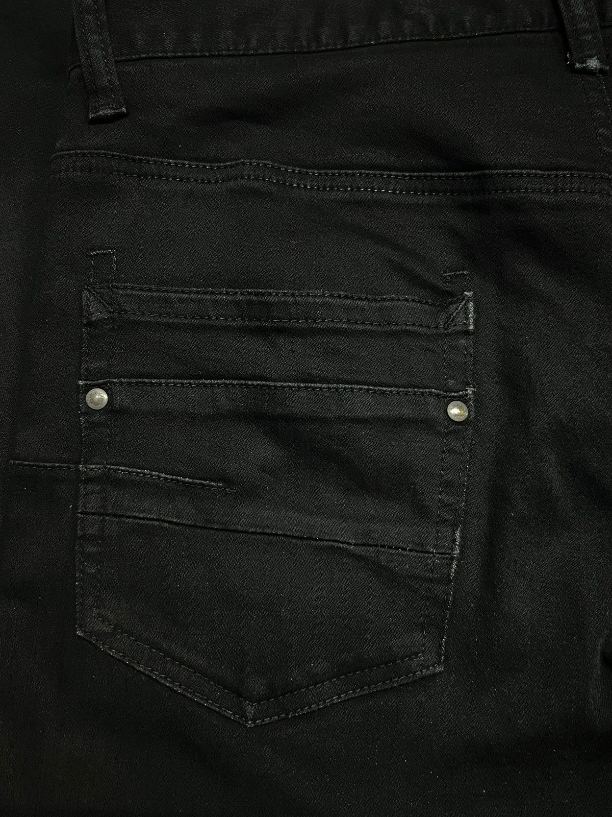Tornado Mart Tornado mart Vintage Japan - Stretch, Skinny Black Jeans Size US 33 - 8 Thumbnail