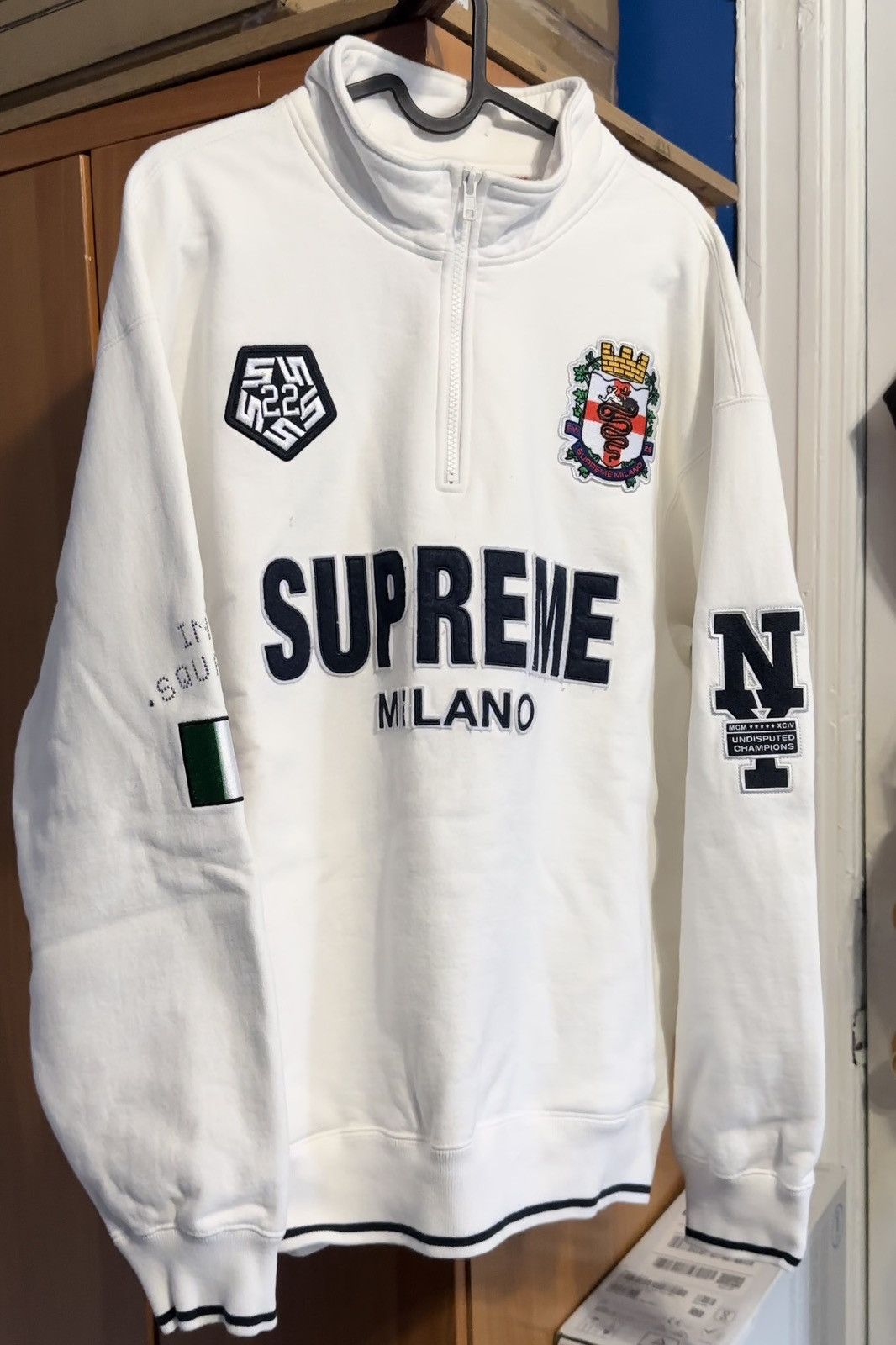 最大70％オフ通販 SUPREME 22AW Milano Half Zip Pullover L - トップス