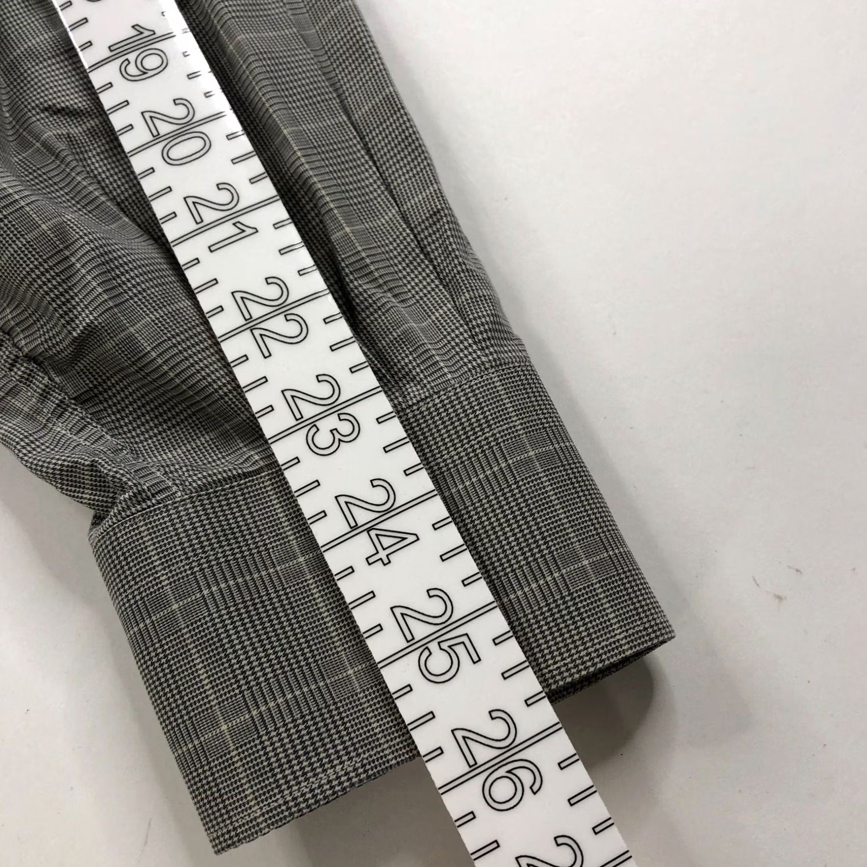 Ermenegildo Zegna Ermenegildo Zegna Glen Plaid Dress Shirt Gray Button LS Medium 15/15.5-35 Size 40R - 7 Thumbnail