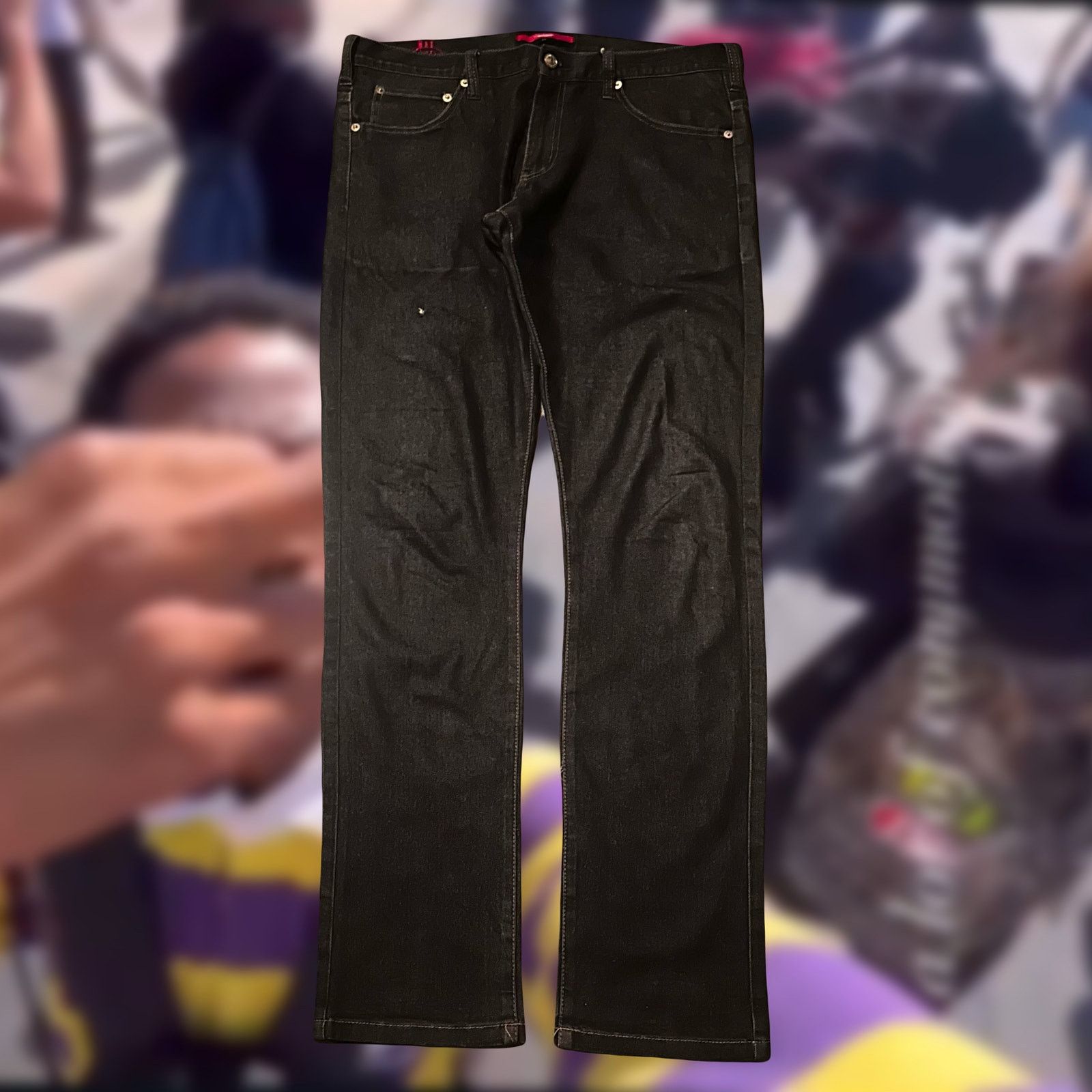 Swagger swagger cash money design patch jeans Size US 32 / EU 48 - 2 Thumbnail