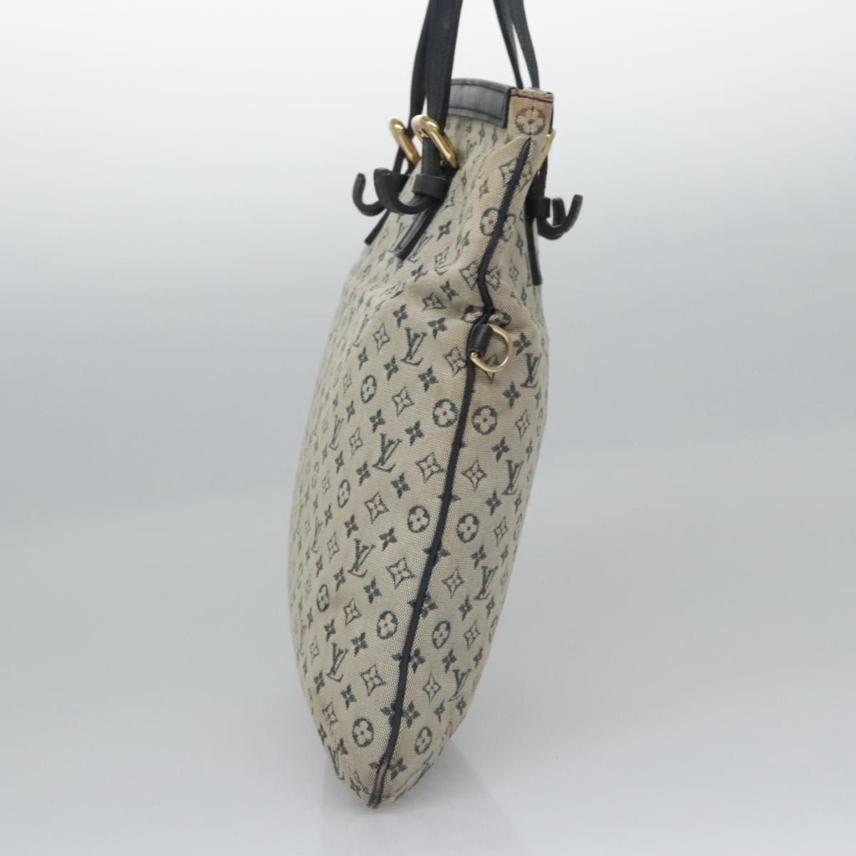Louis Vuitton LOUIS VUITTON Monogram Mini Françoise Tote Bag Blue M92208 Size ONE SIZE - 3 Thumbnail