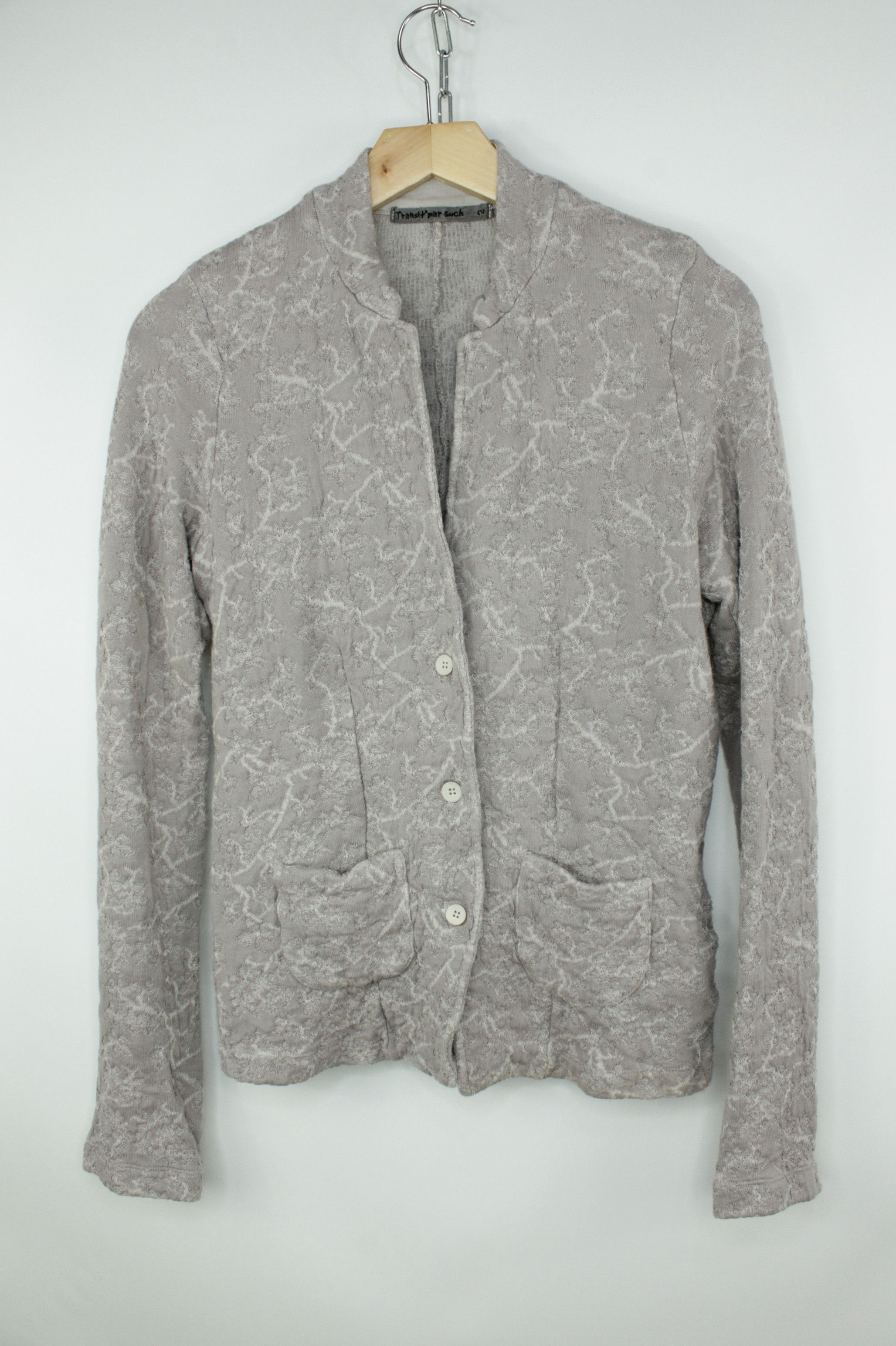 Designer × Transit Transit Par Such Cotton/Linen Blend Soft Knit Blazer Jacket Size S / US 4 / IT 40 - 1 Thumbnail