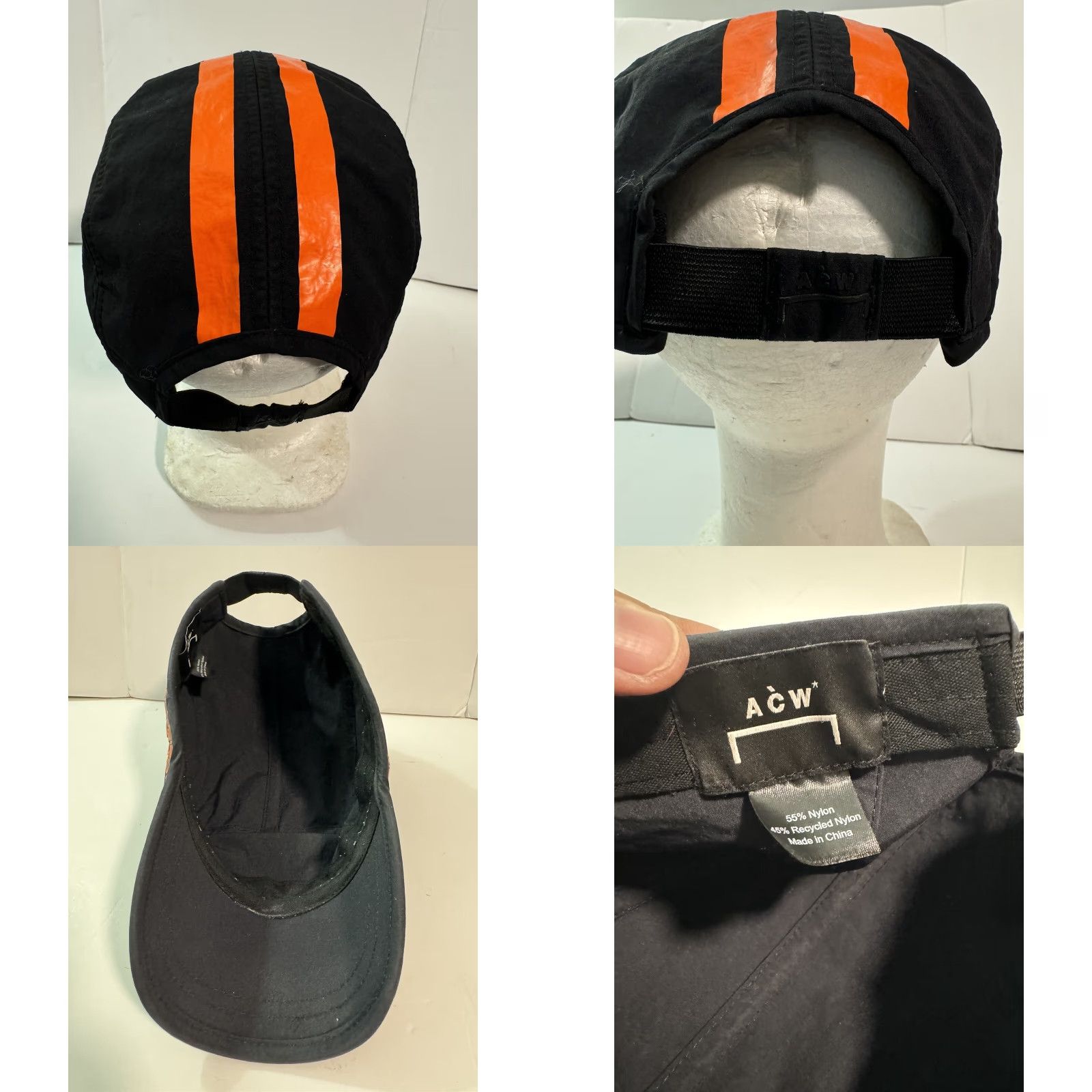 Vintage A-COLD-WALL* Stria Tech Cap OS Black Pre-owned Baseball Cap Mens OS Black Size ONE SIZE - 8 Thumbnail