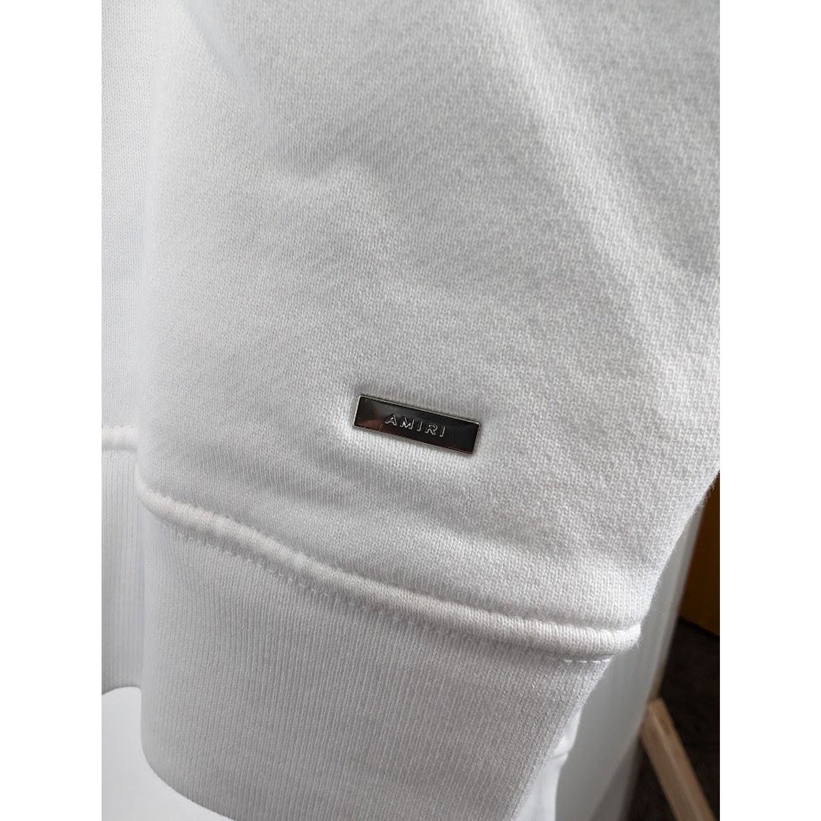 Amiri o1rshd1 MA Bar Embroidery Hoodie in White Size US XXL / EU 58 / 5 - 15 Thumbnail