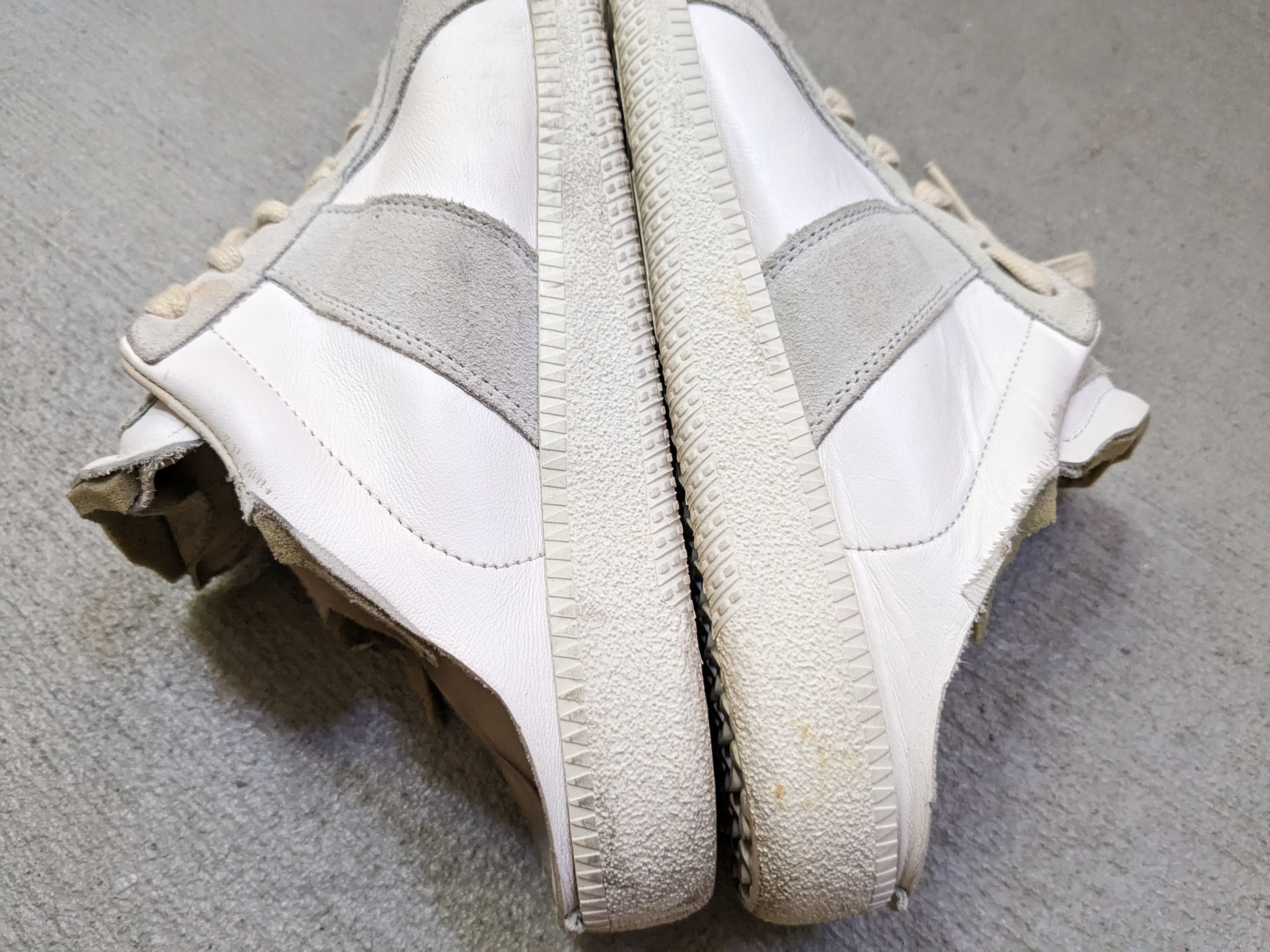Maison Margiela Maison Margiela GAT Replica White Gray 7 40 Suede Leather Size US 7 / EU 40 - 7 Thumbnail
