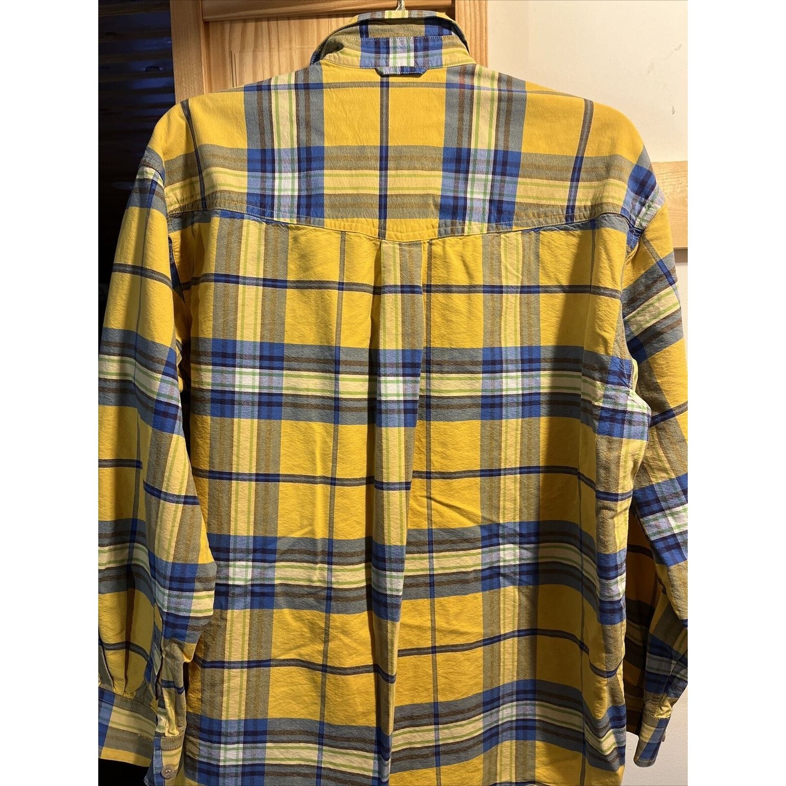 Roper Roper Vintage Men’s L Yellow Plaid LS Cotton Western Shirt Size US L / EU 52-54 / 3 - 10 Thumbnail