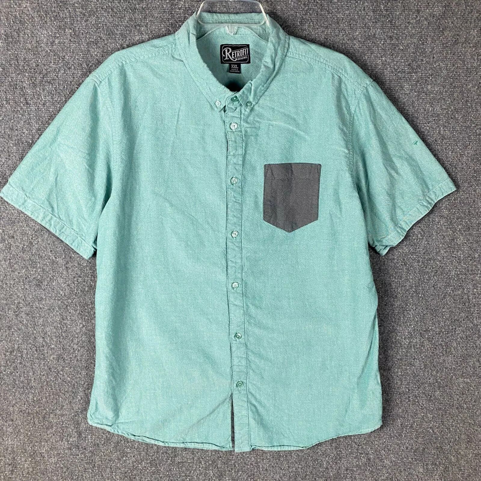 Retrofit Retrofit Button Down Shirt Men's 2XL 100% Cotton Adults Size US XXL / EU 58 / 5 - 1 Thumbnail