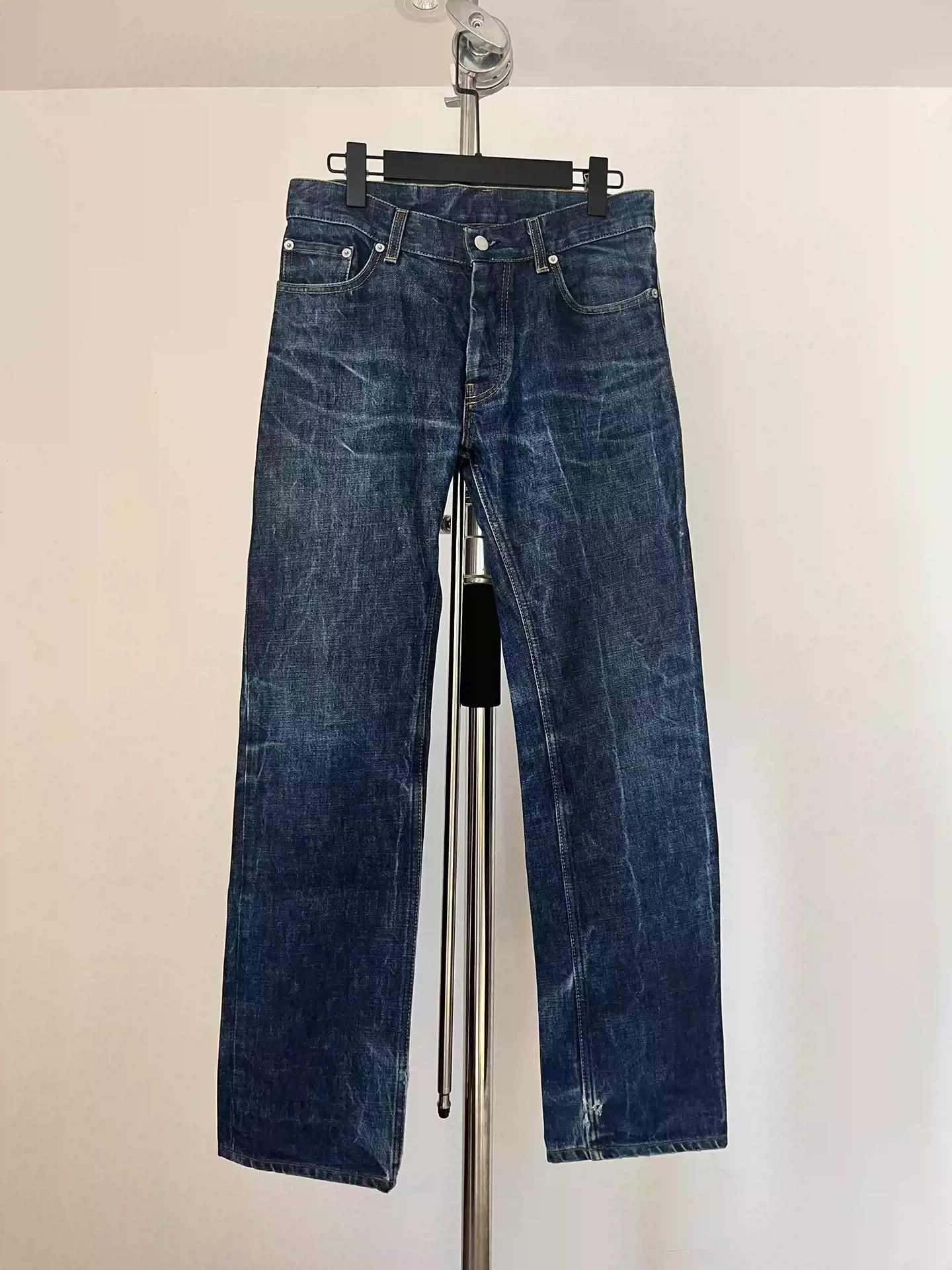 Helmut lang's dark blue jeans