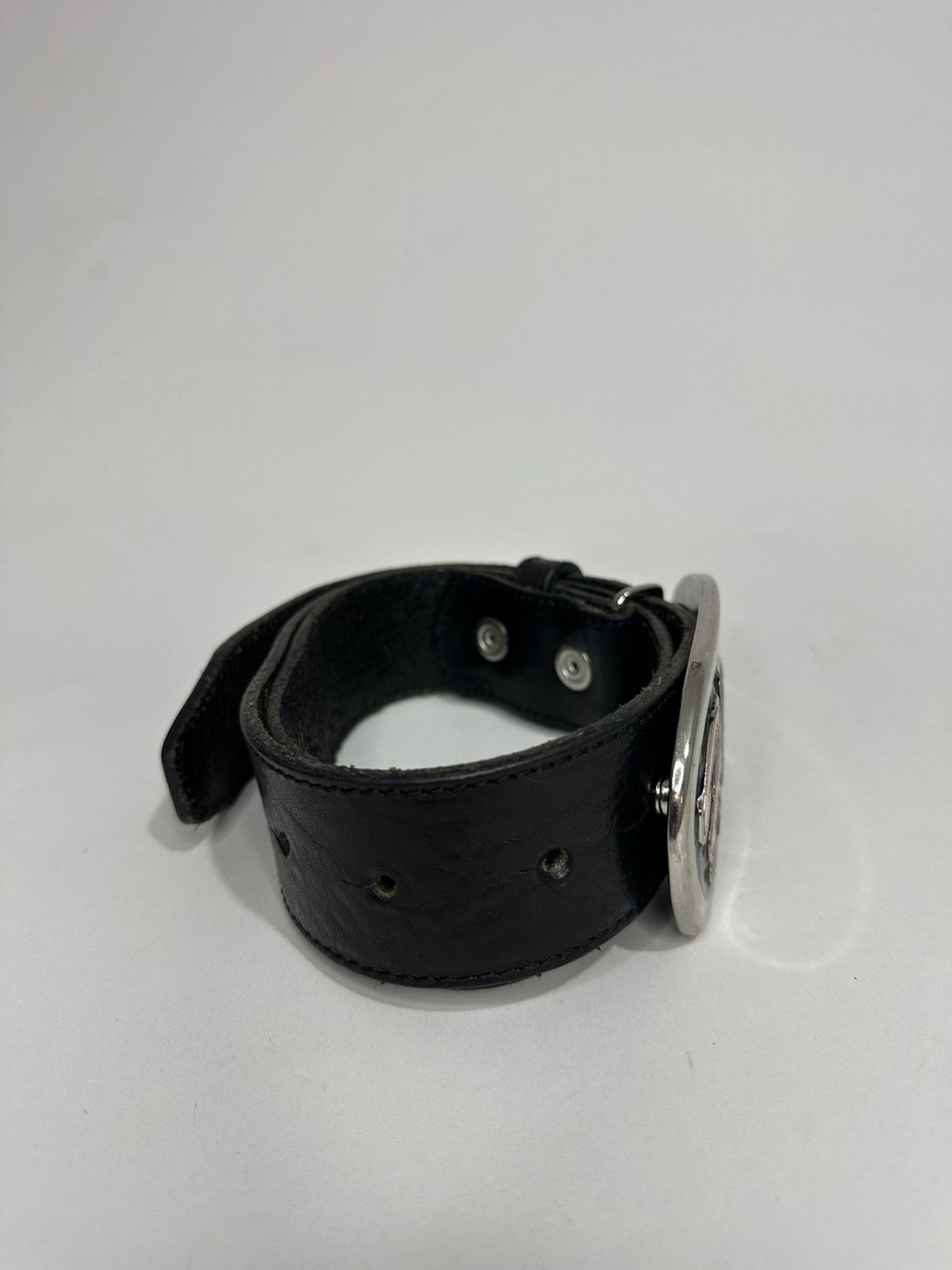 Dsquared2 Dsquared2 Hawaii Buckle Black Leather Belt. Size ONE SIZE - 3 Thumbnail