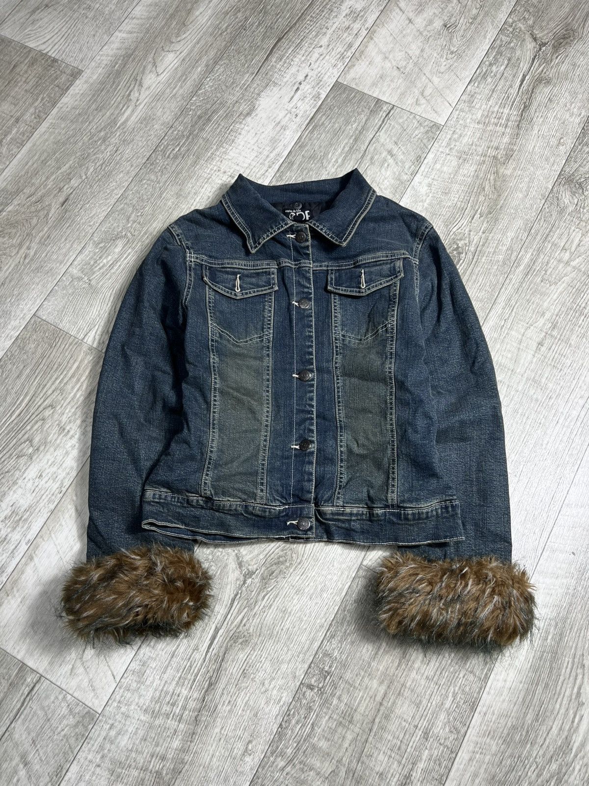 Hysteric Glamour Vintage Faux Fur Denim y2k Jacket Hysteric Glamour LGB 00s Size M / US 6-8 / IT 42-44 - 1 Thumbnail