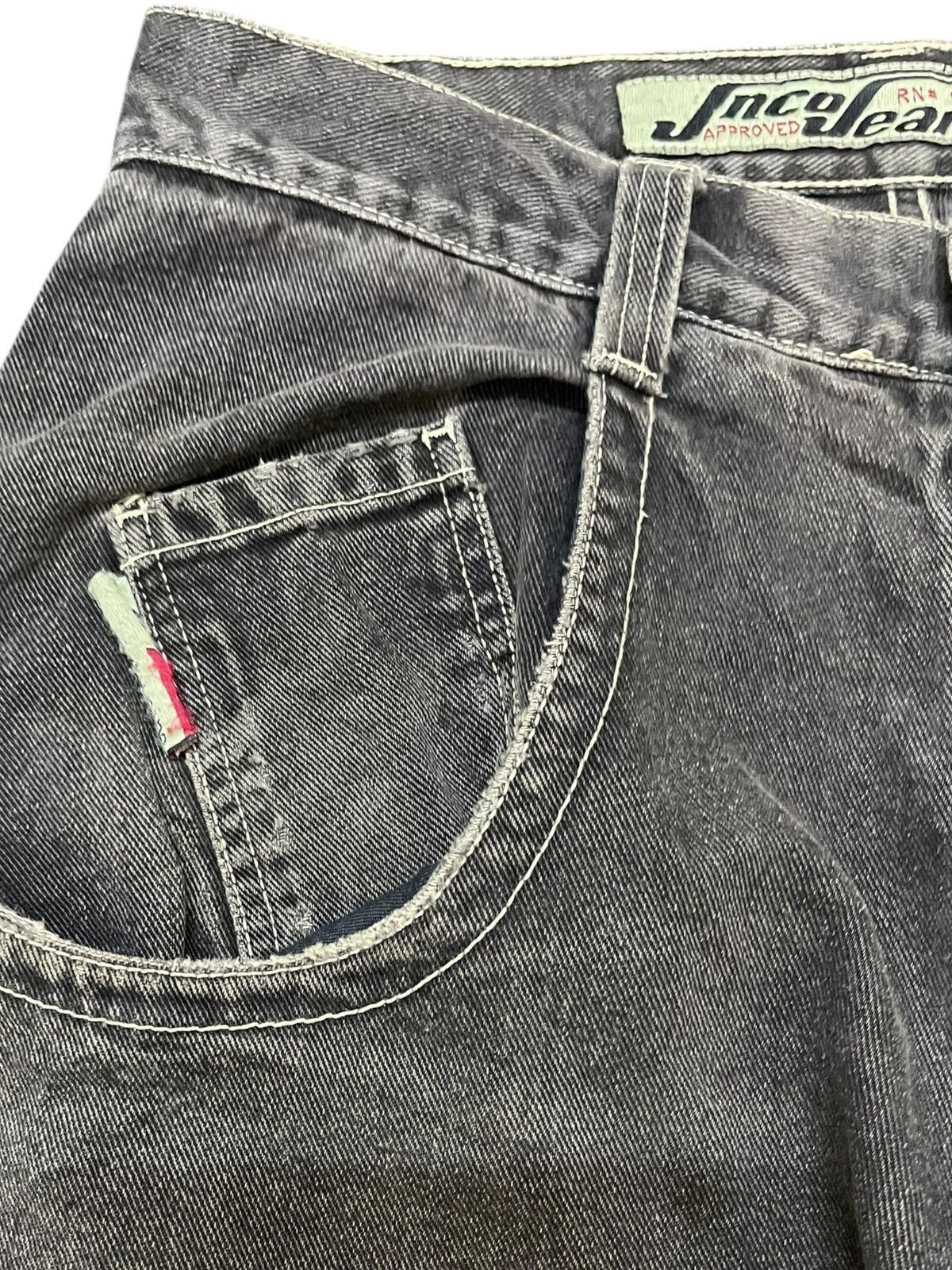 JNCO Vintage 90’s JNCO Baggy Low Down Faded Denim Size US 31 - 5 Thumbnail