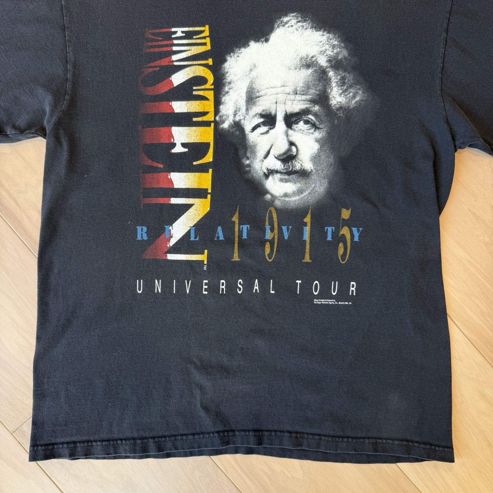 Vintage Vintage Albert Einstein Andazia Shirt L Black 90s Relativity Size US L / EU 52-54 / 3 - 4 Thumbnail