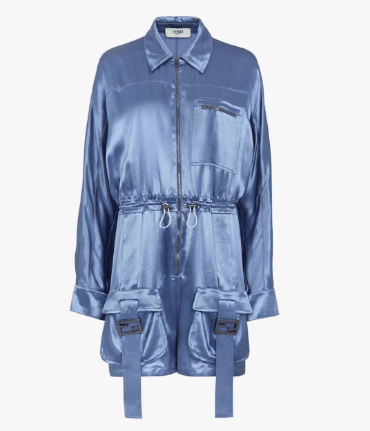 Fendi o1loc1c0824 Jumpsuit in Blue Size 27" / US 4 / IT 40 - 1 Preview