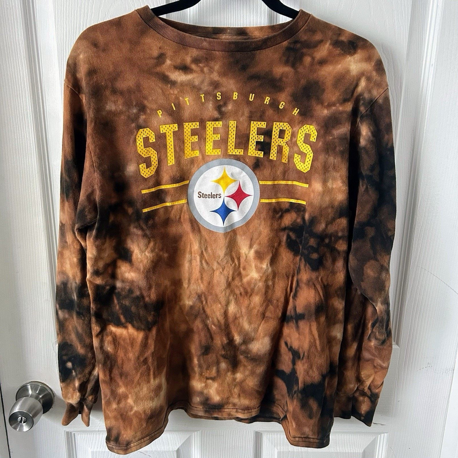 NFL NFL Team Apparel Pittsburgh Steelers Tie Dye Long Sleeve Size US M / EU 48-50 / 2 - 2 Thumbnail