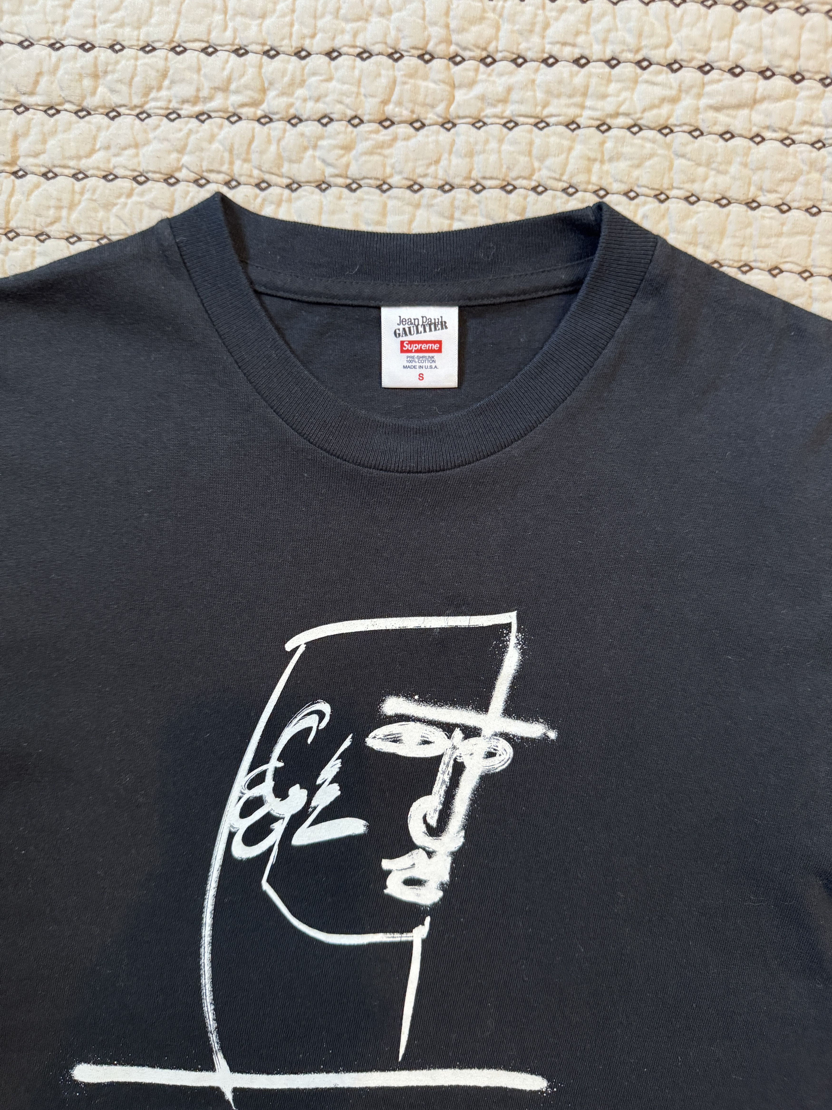 Jean Paul Gaultier × Supreme SUPREME X JOHN PAUL GAULTIER T-SHIRT BLACK SMALL Size US S / EU 44-46 / 1 - 3 Thumbnail