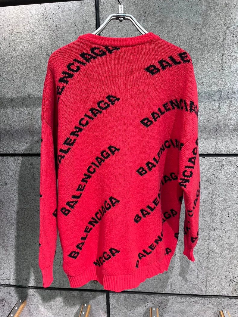 Balenciaga Balenciaga Red letter sweater Size US XS / EU 42 / 0 - 6 Thumbnail