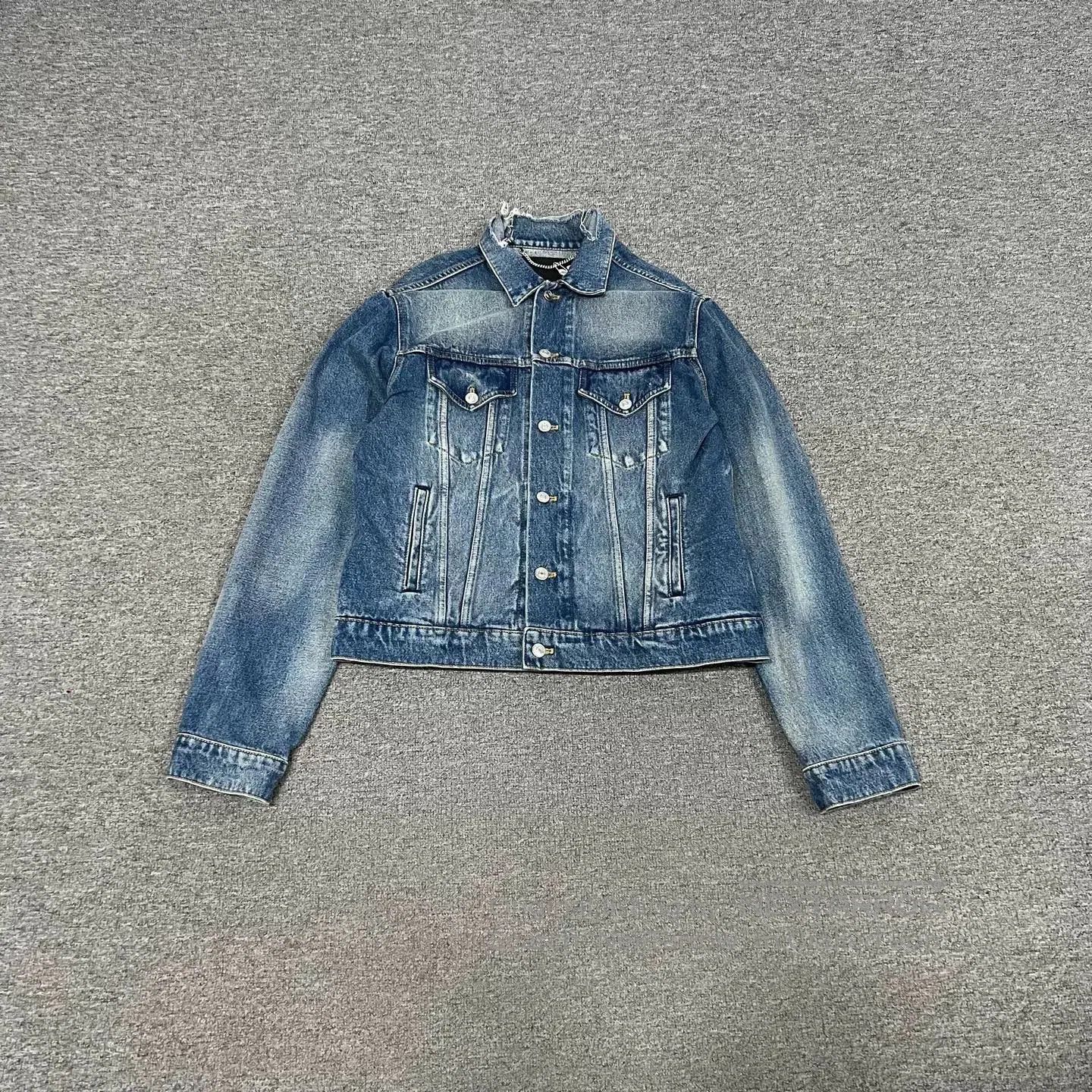 Balenciaga Balenciaga Blue Coke Embroidery Denim Jacket. Size US M / EU 48-50 / 2 - 3 Thumbnail