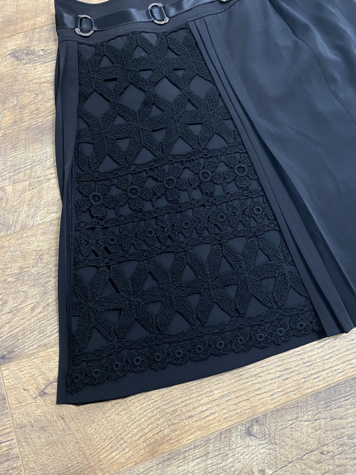 Vintage Save The Queen Archive Macrame Lace Gothic Mini Skirt S Size 25" / US 0 / IT 36 - 9 Thumbnail