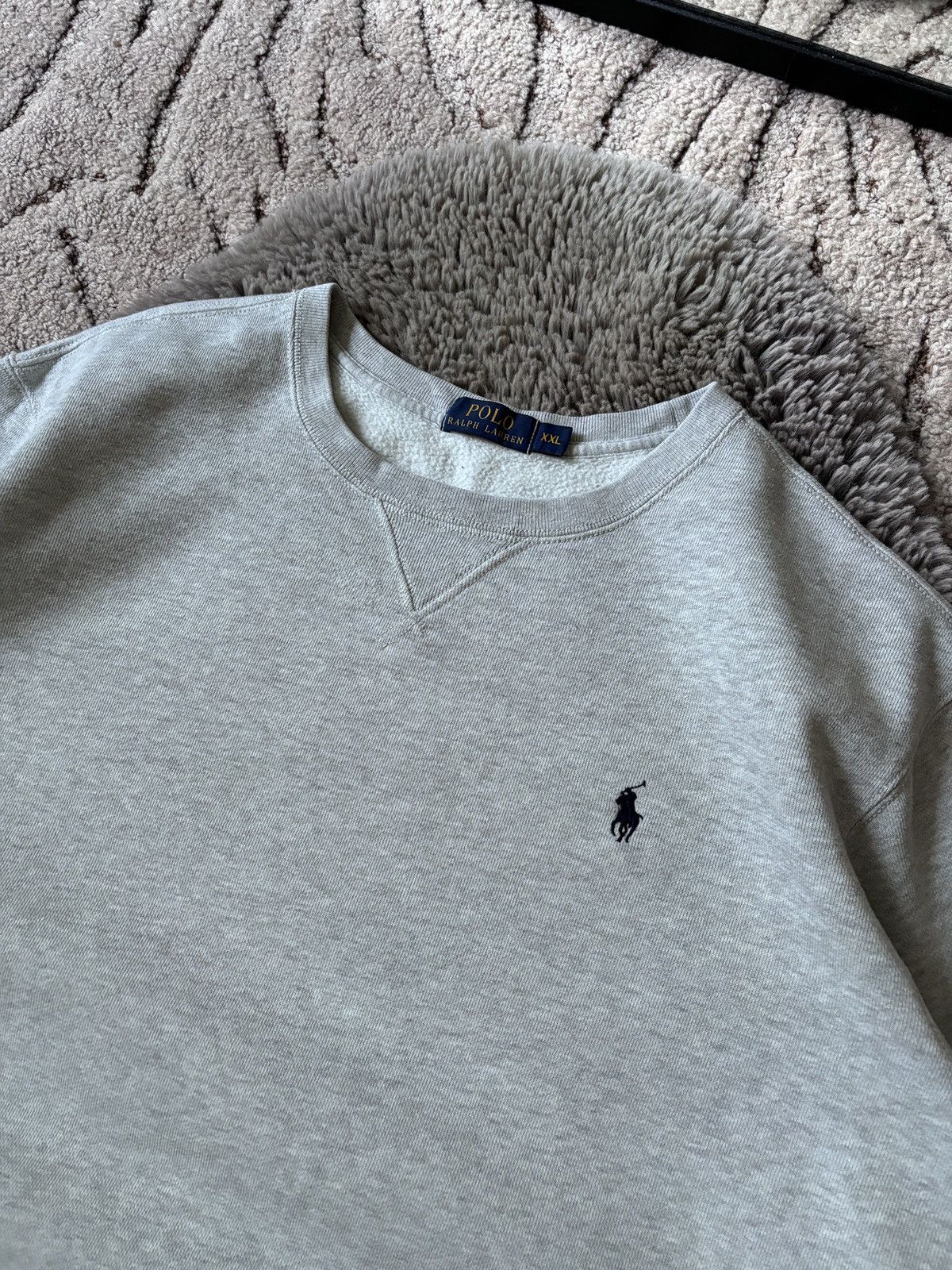 Polo Ralph Lauren × Ralph Lauren × Vintage Polo Ralph Lauren sweatshirt vintage basic black horse Size US XXL / EU 58 / 5 - 4 Thumbnail