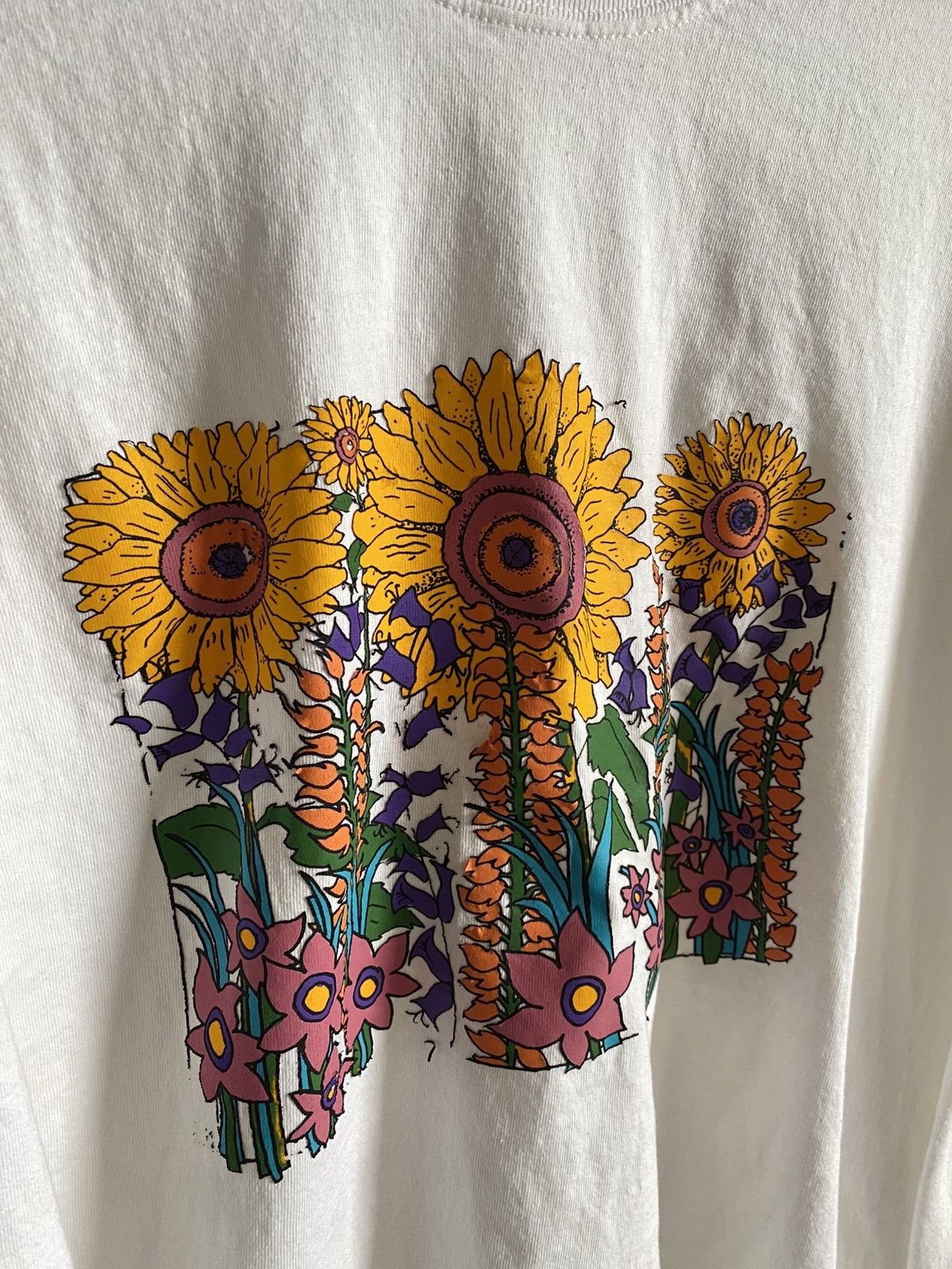 Vintage Vintage Sunflower Floral Tee 🌻 Size US L / EU 52-54 / 3 - 4 Thumbnail