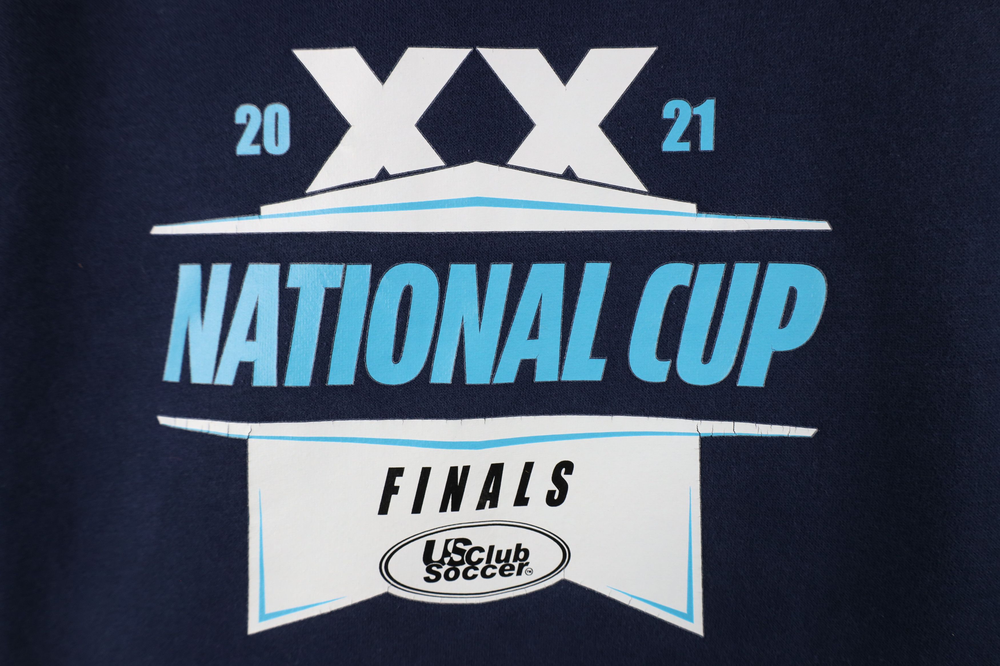 Nike × Vintage Nike 2021 National Cup Finals US Club Soccer Hoodie Blue Size US L / EU 52-54 / 3 - 5 Thumbnail