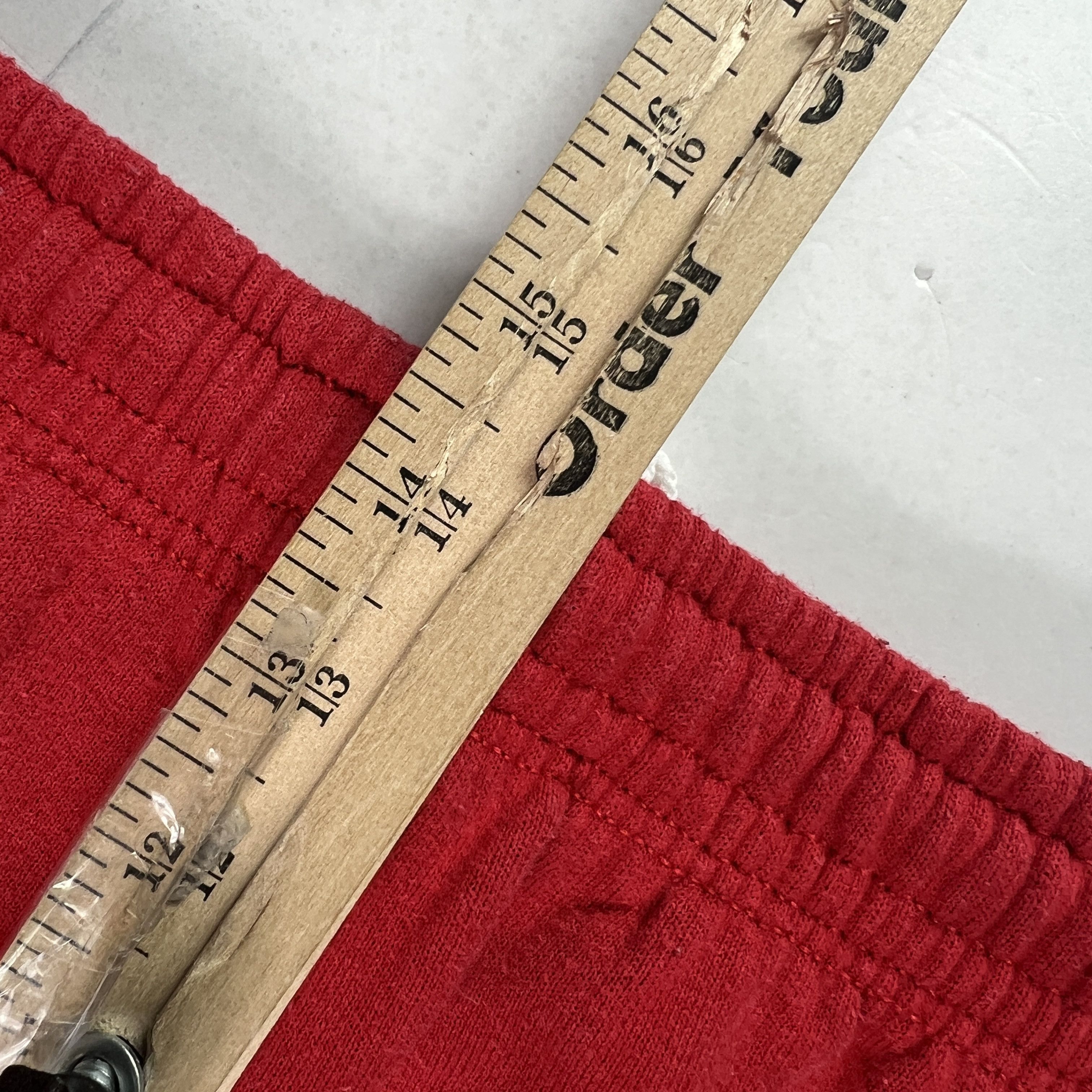 Fruit Of The Loom VTG 90s NBA Chicago Blulls Sweatpants Red Faded Logo Joggers Size US 31 - 20 Thumbnail