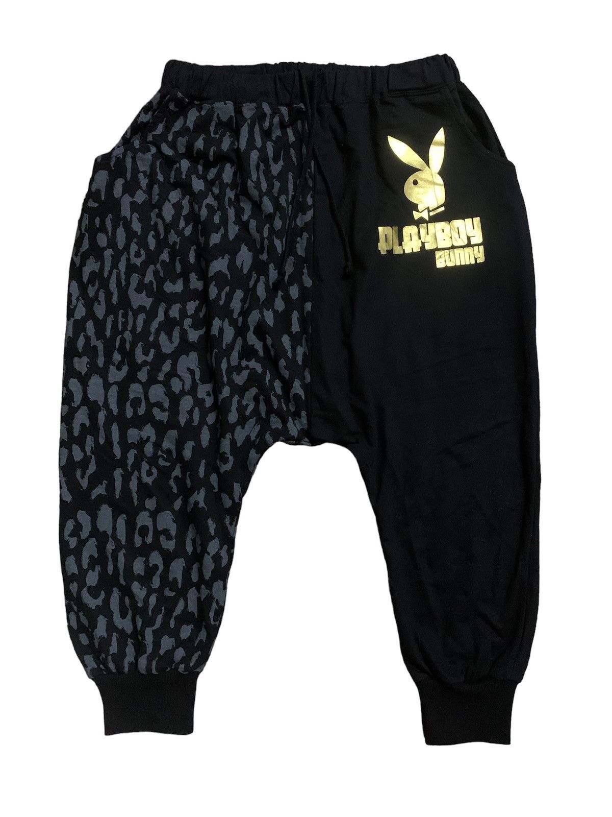 Japanese Brand × Playboy Vtg Japanese Unisex Playboy Leapord Harem Pant Size US 32 / EU 48 - 1 Thumbnail