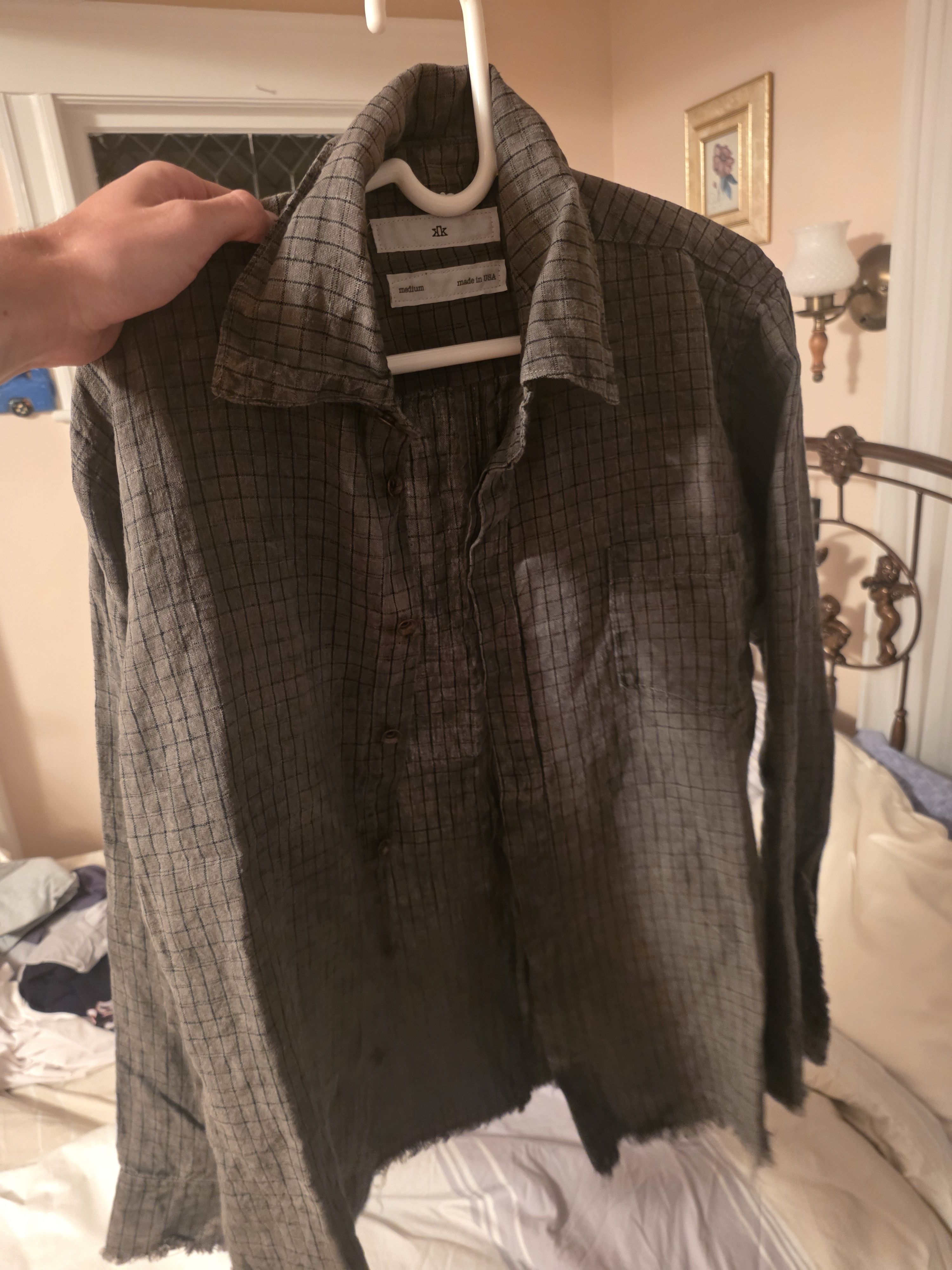 K-Two Studios Dyed Checker Button-Down | Grailed