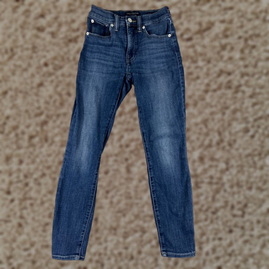 Vintage VINTAGE Black Women's Jeans Skinny Fit Low Rise 20x25 Blue Denim 90s Modern Size 25" / US 0 / IT 36 - 1 Thumbnail