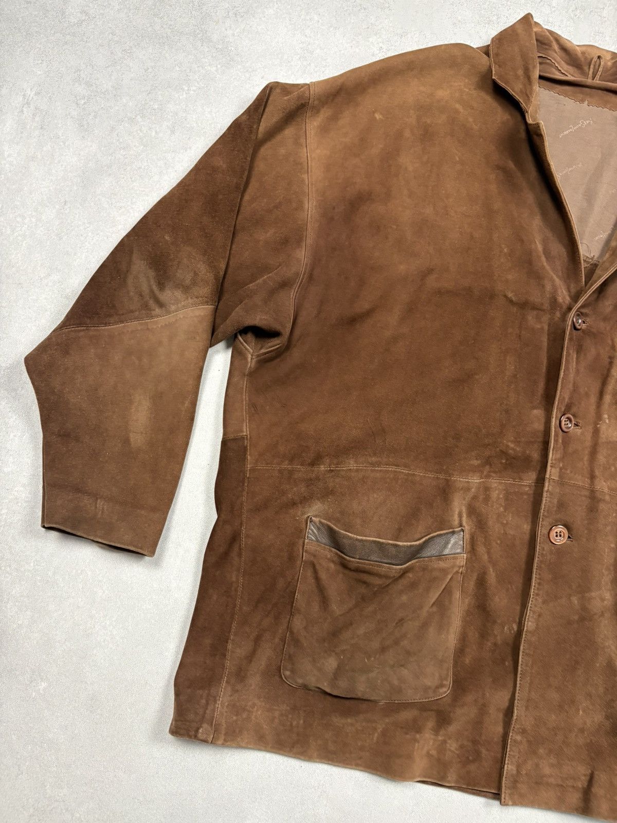 Yves Saint Laurent Yves Saint Laurent Archive 80s Suede Work Jacket YSL Vintage Size US XL / EU 56 / 4 - 6 Thumbnail