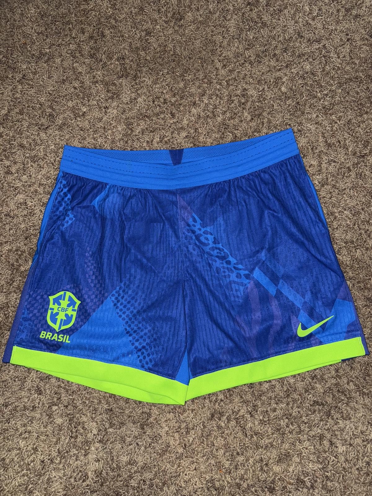 Nike Nike Brasil (Brazil) Team Issue 2025/2026 Dri-Fit ADV Soccer Shorts Sample Size US 34 / EU 50 - 1 Thumbnail