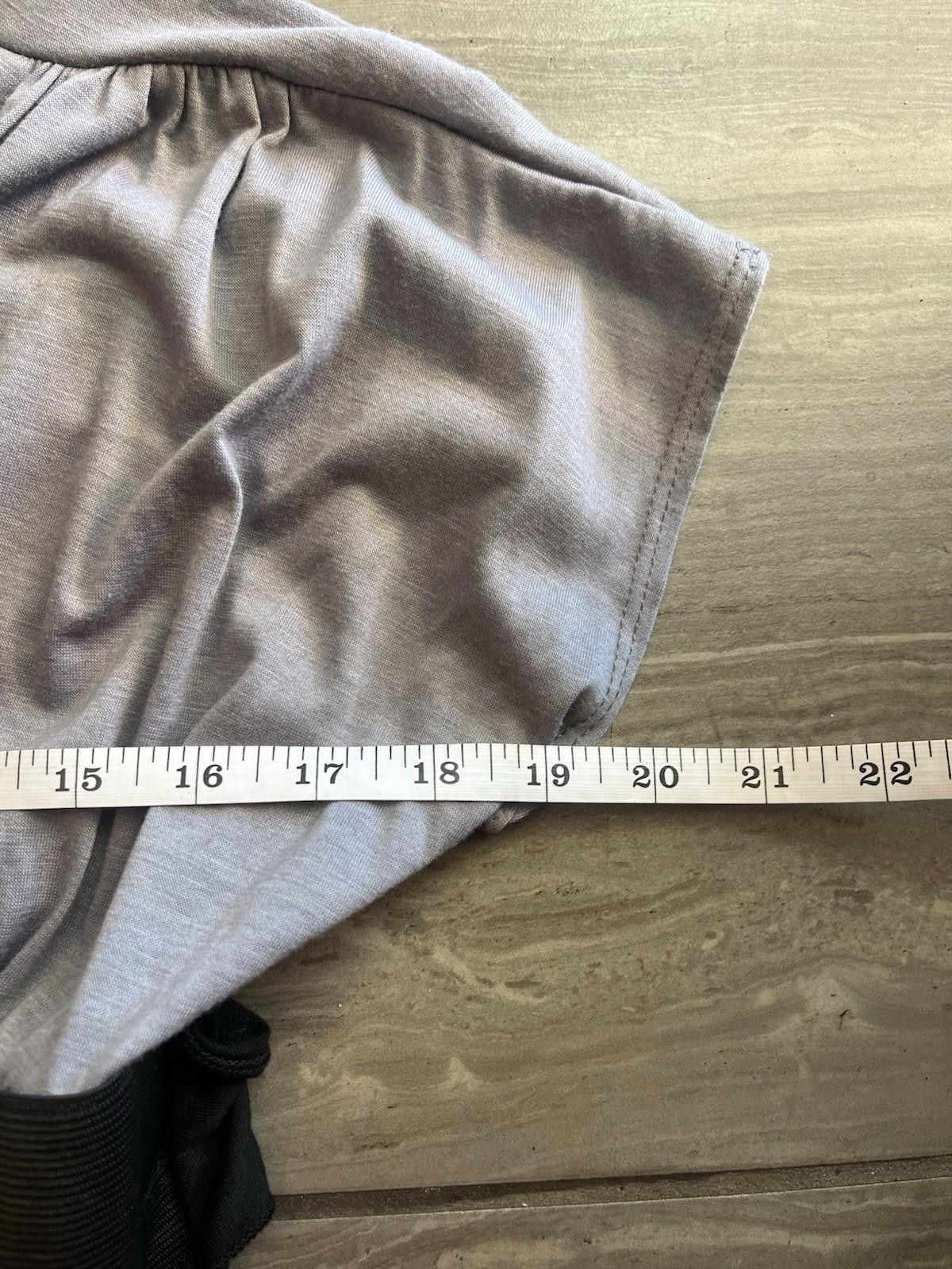 Other Chesley Large Grey Black Y2K Pocket Belted Tunic Cap Sleeves Size L / US 10 / IT 46 - 5 Thumbnail