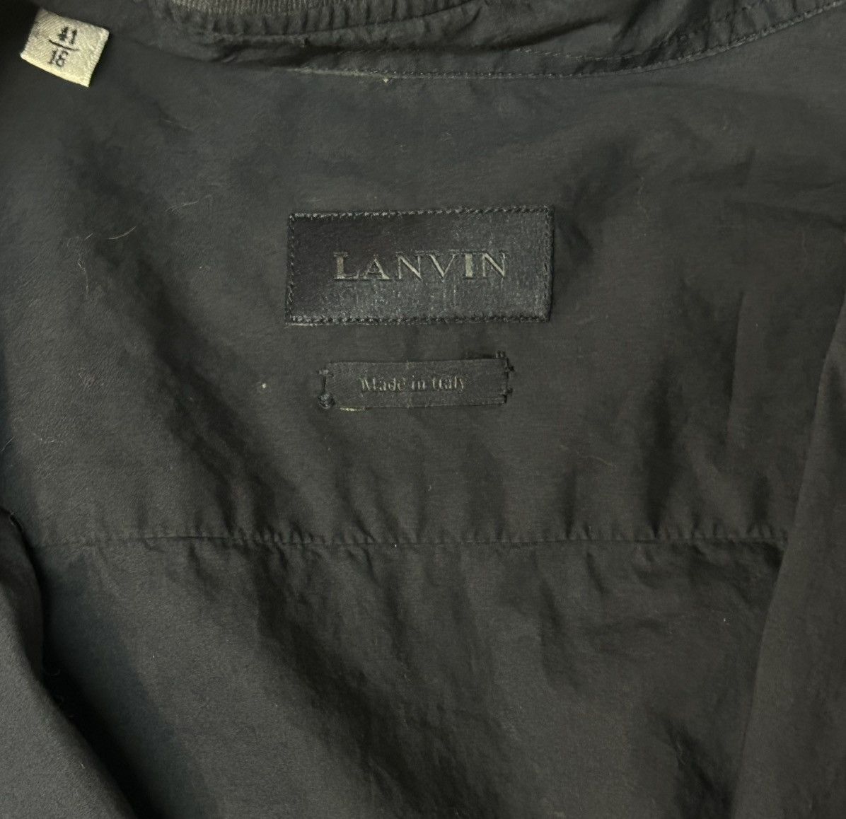 Lanvin Lanvin Navy L/S Button Up | L Size US L / EU 52-54 / 3 - 6 Thumbnail