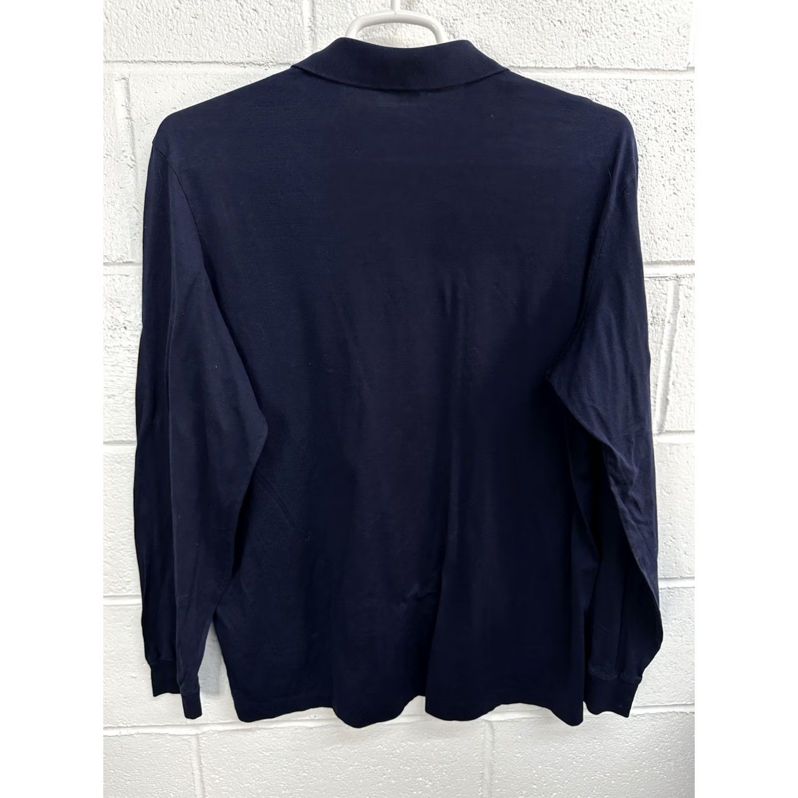 Polo Ralph Lauren VINTAGE Polo Ralph Lauren Shirt Mens XL Blue Pima Cotton Long Sleeve Pique VTG Henley Size US XL / EU 56 / 4 - 3 Thumbnail