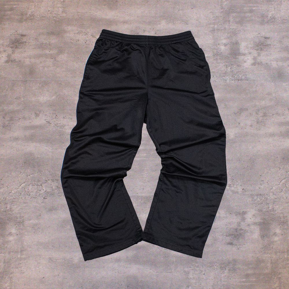 Athletic Works Y2K 2000's Athltic Work Stripped Baggy Relax Fit Wide Legged Track Sweat Pant's Size US 32 / EU 48 - 2 Thumbnail