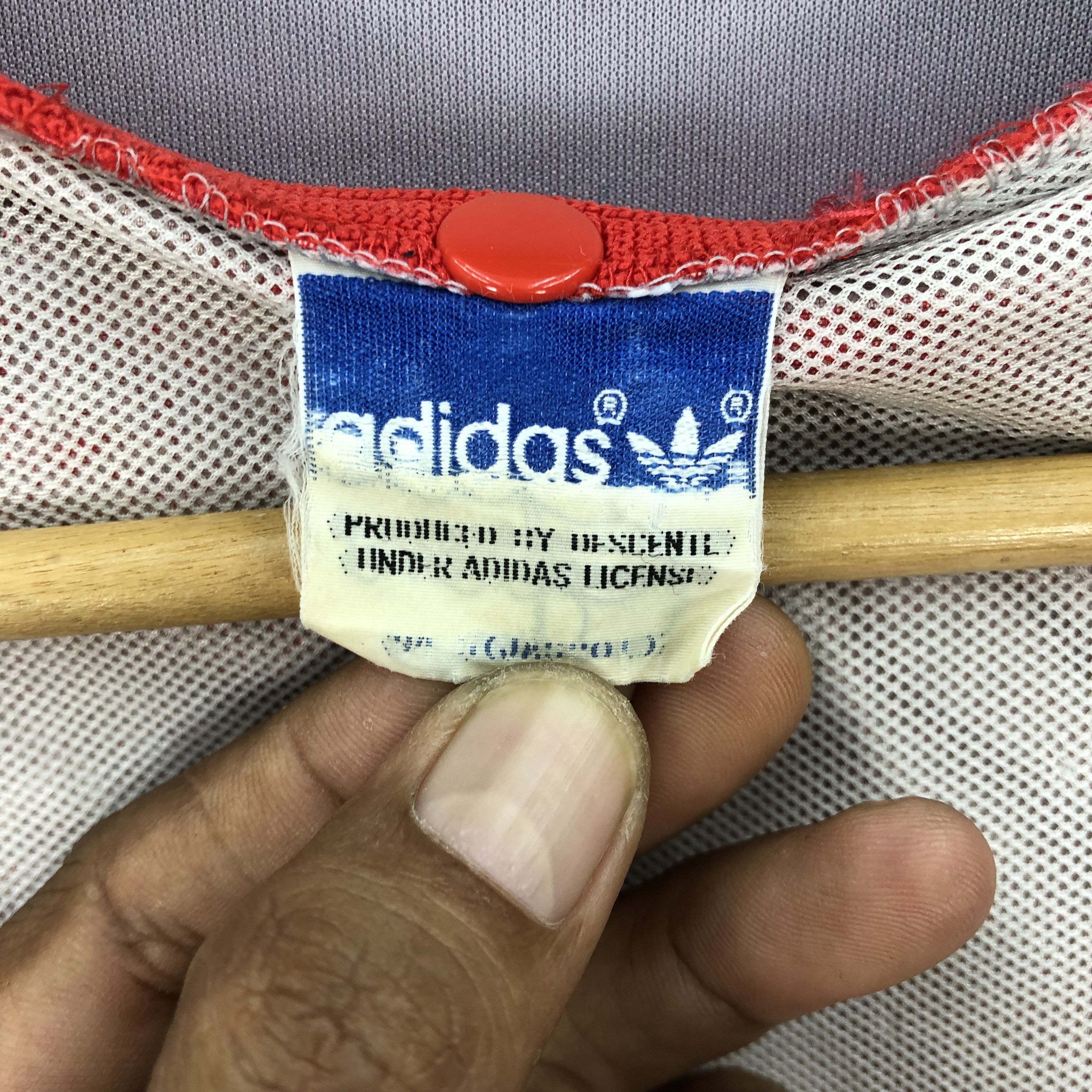 Adidas × Vintage Vintage 80s Adidas Windbreaker Zipper Training Jackets Size US L / EU 52-54 / 3 - 7 Thumbnail