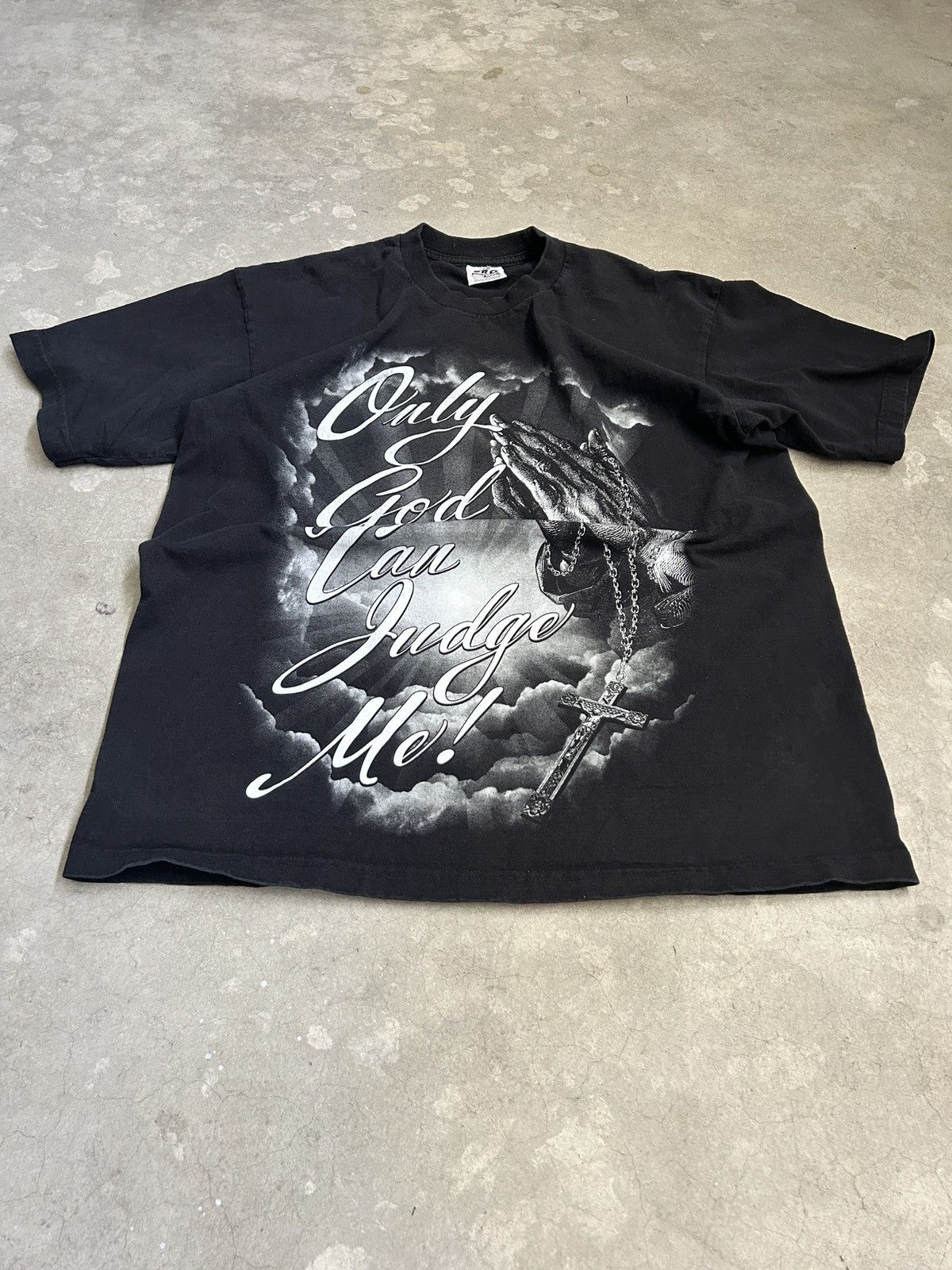 Other Vintage “Only God can Judge Me!” T-Shirt Size US XL / EU 56 / 4 - 5 Thumbnail