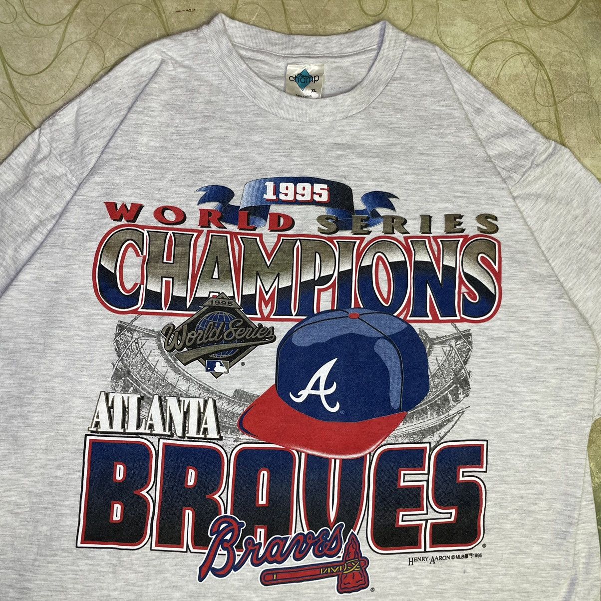 MLB Ã Vintage vintage 1995 Atlanta Braves World Series t shirt | Grailed