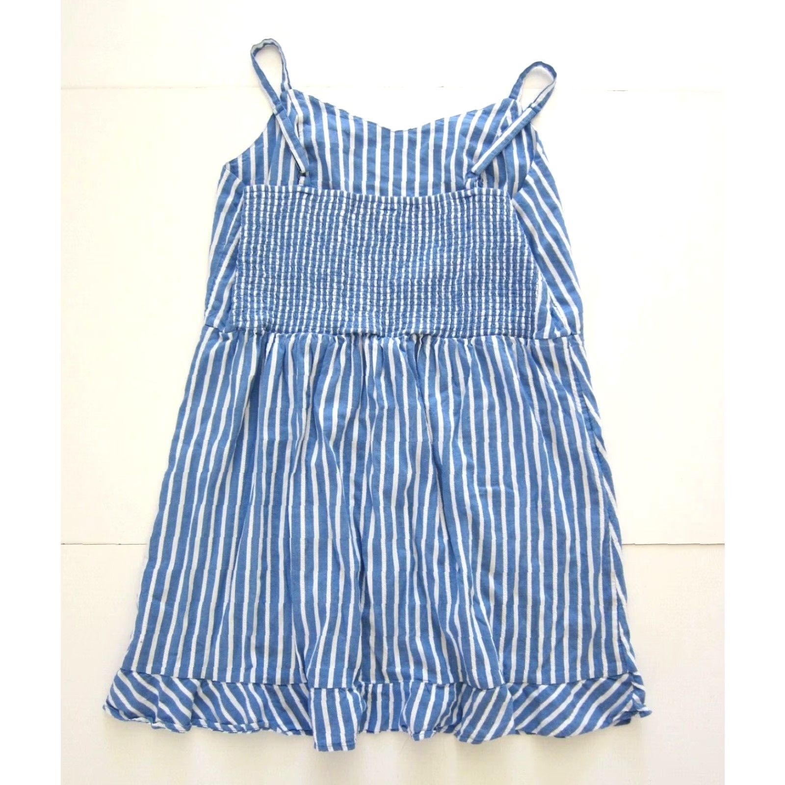 Old Navy VINTAGE Old Navy Cotton Rayon Blue White Stripe Spaghetti Strap Slip Tank Sun Dress XXL Size XXL / US 16-18 / IT 52-54 - 2 Thumbnail